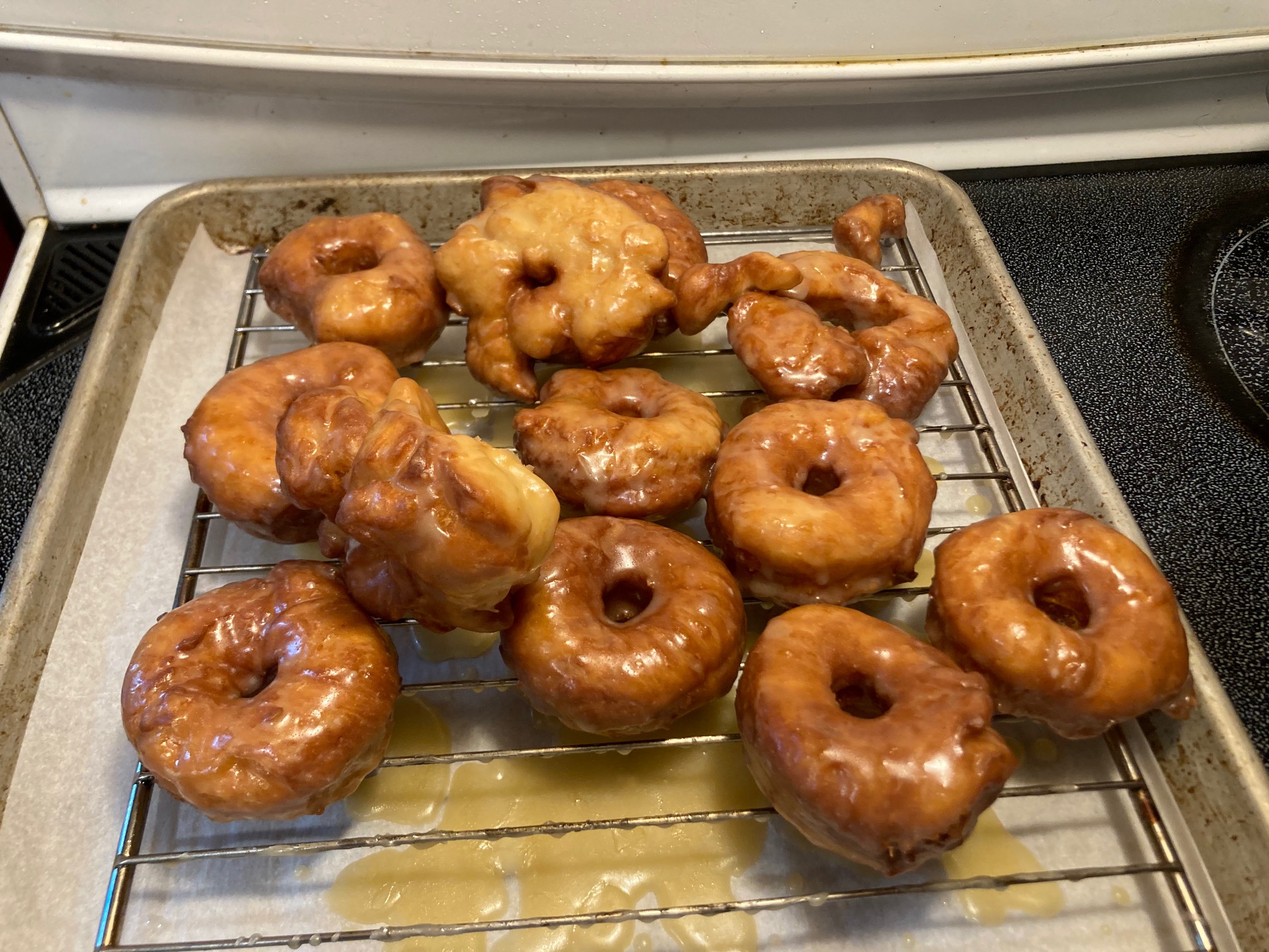 Donuts with glaze
