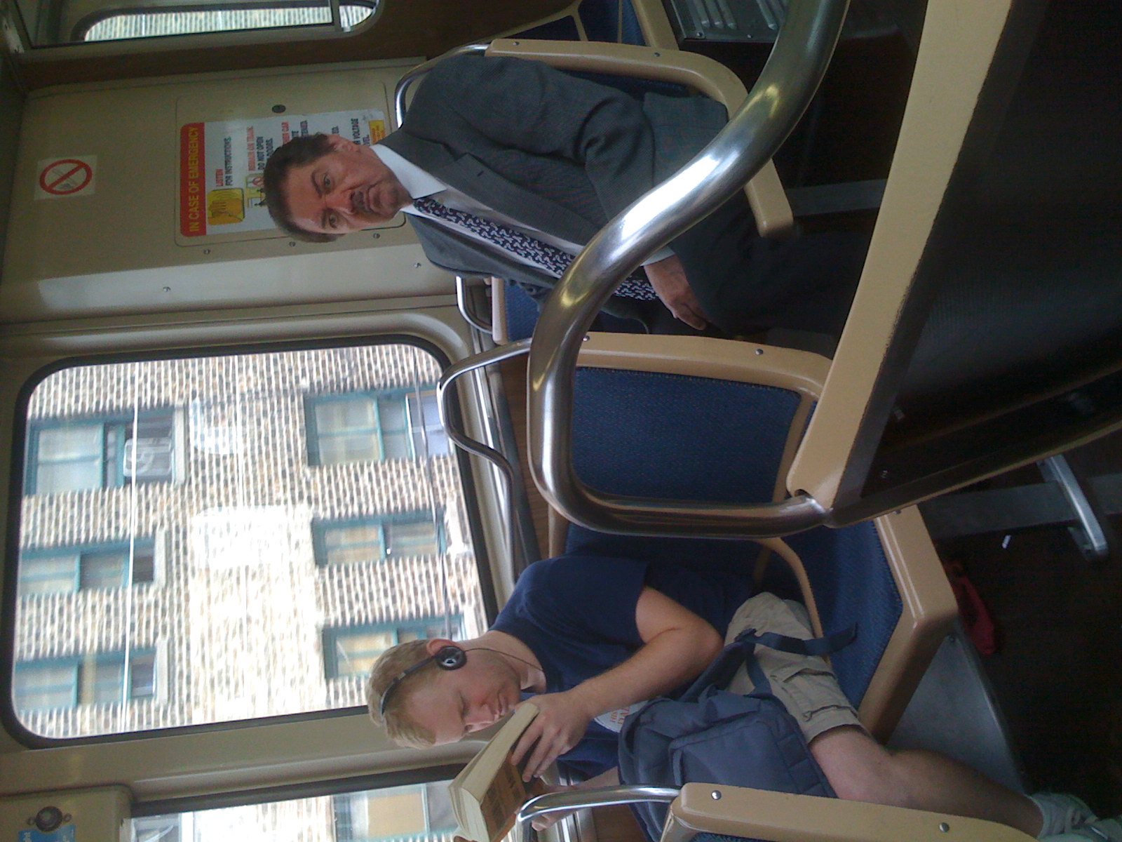Some distinguished-looking guy on the El.