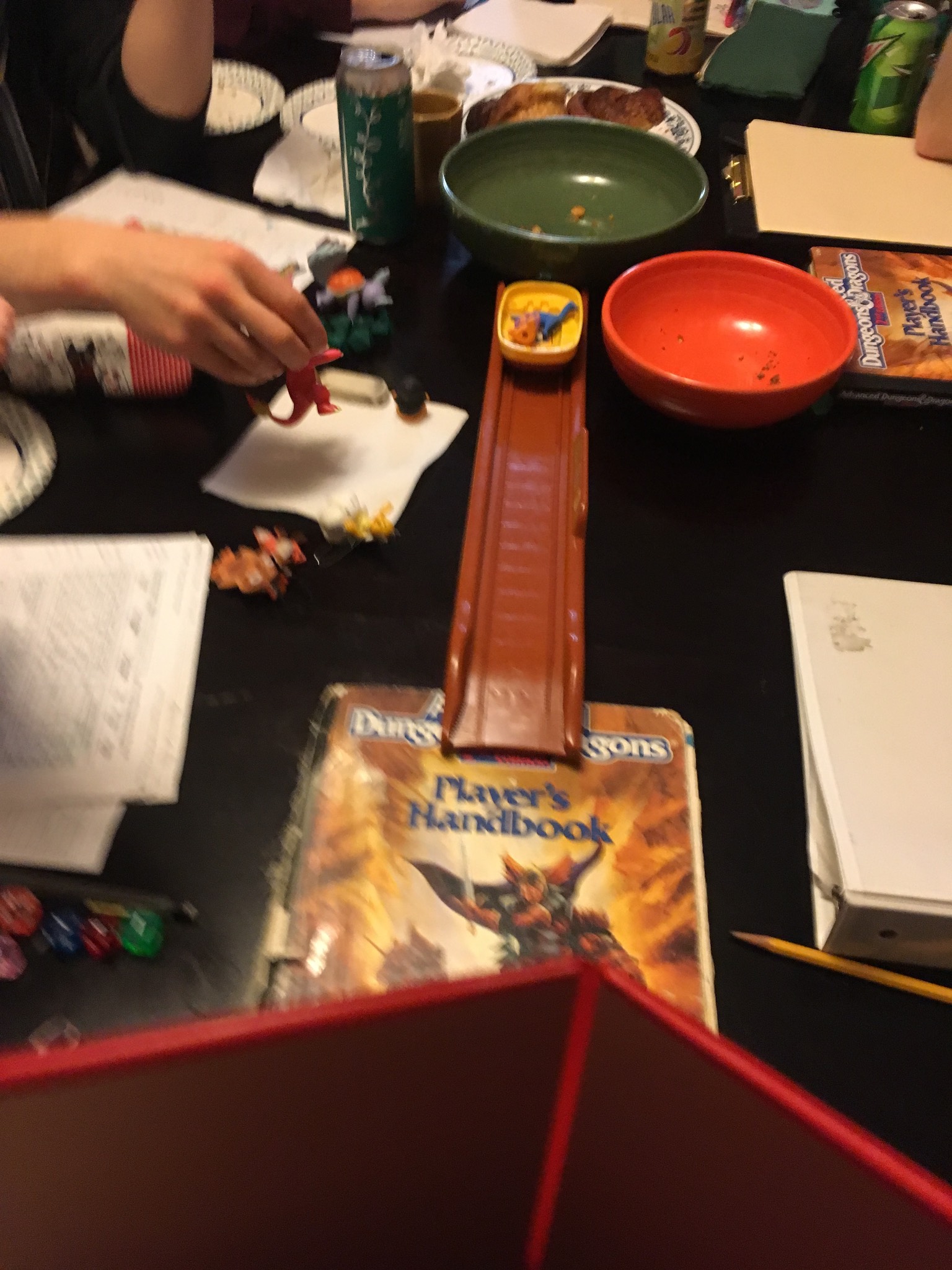 There was rail cart situation in D&D tonight!
