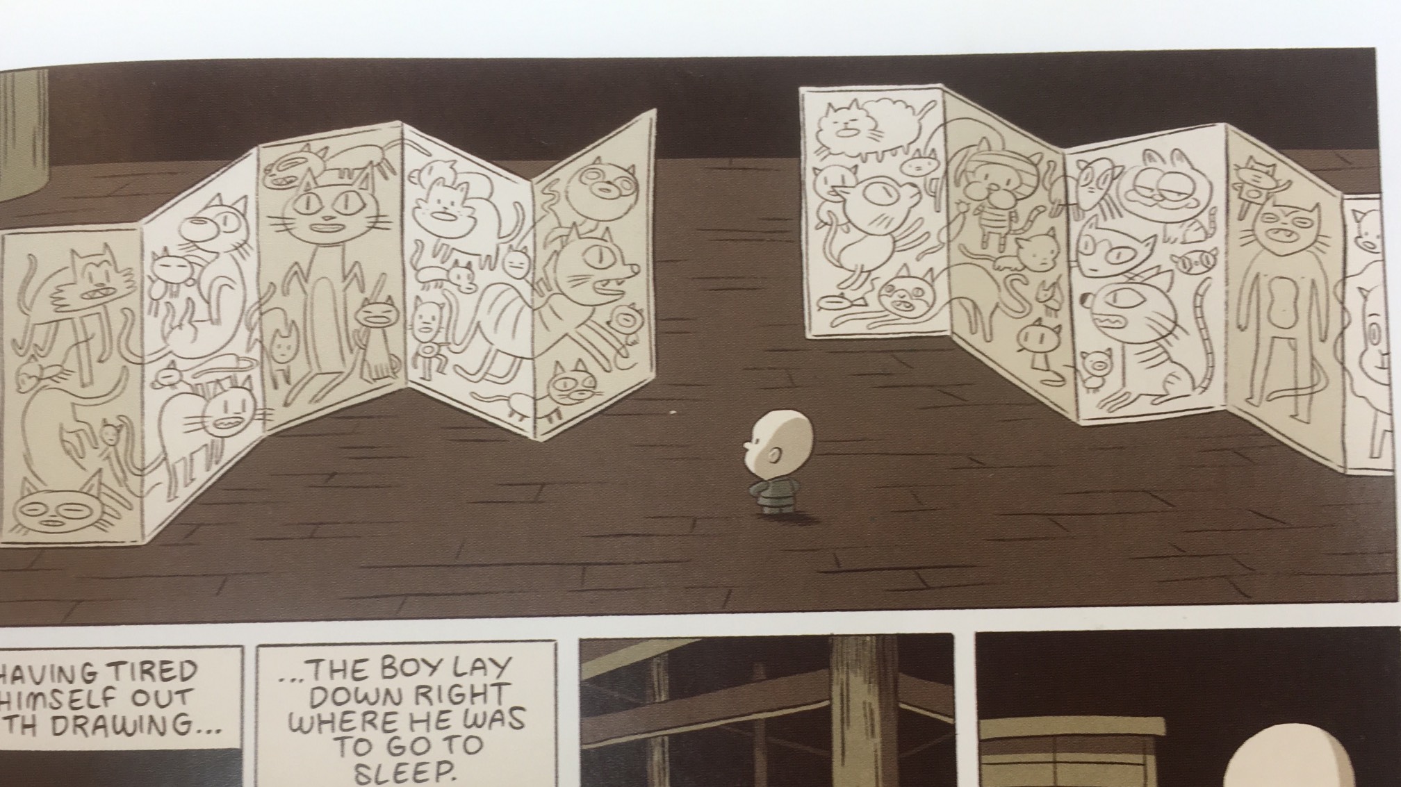 From the Boy Who Loved to Draw Cats. I always appreciate a hidden Garfield.