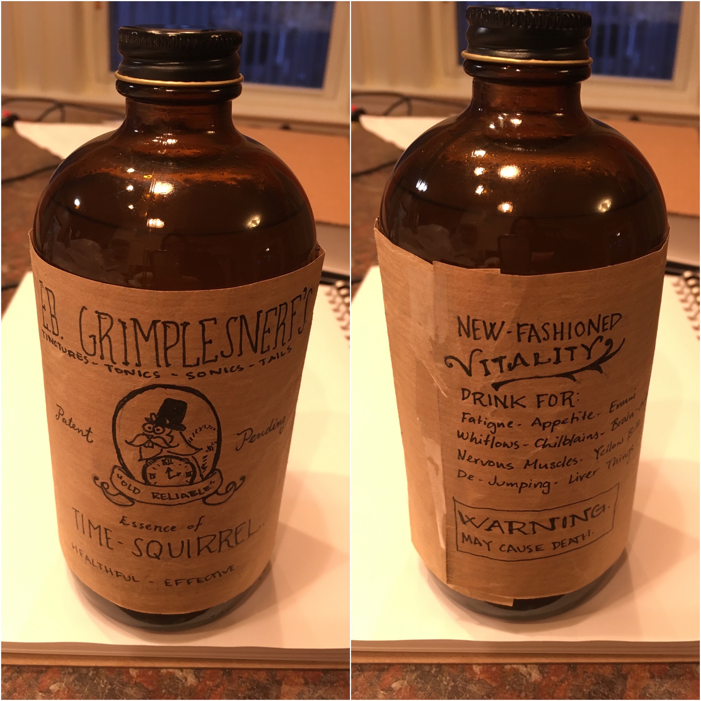 Katt made me a rather amazing Time Squirrel tonic the other day.