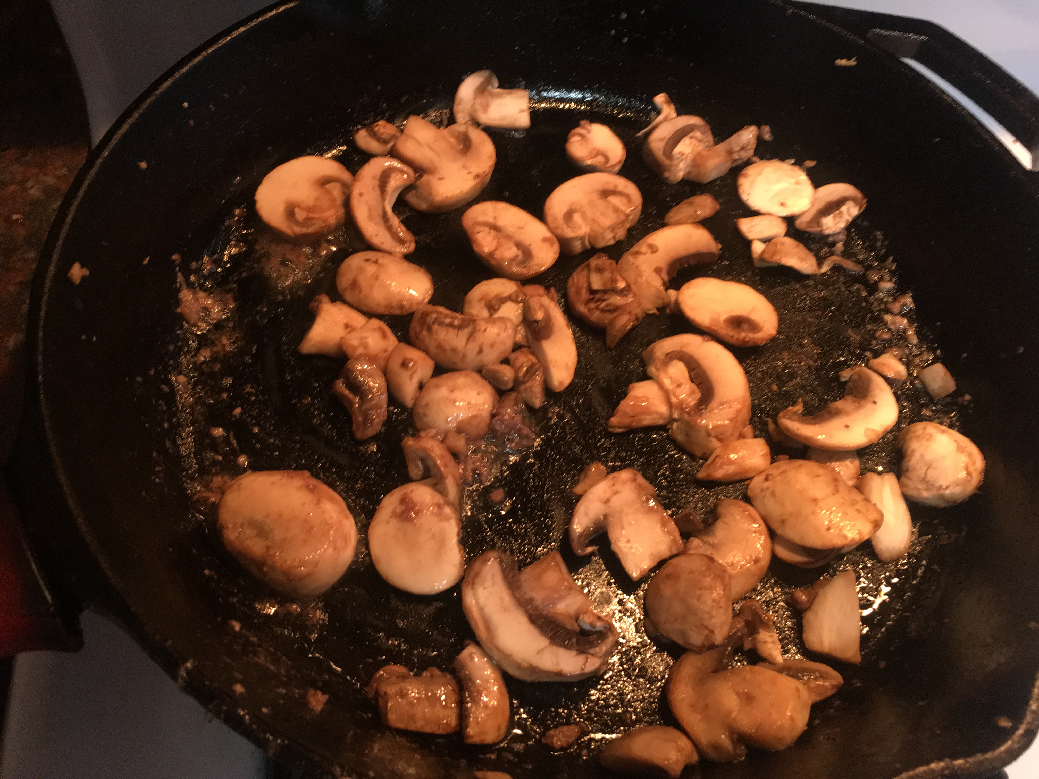Mushrooms in!