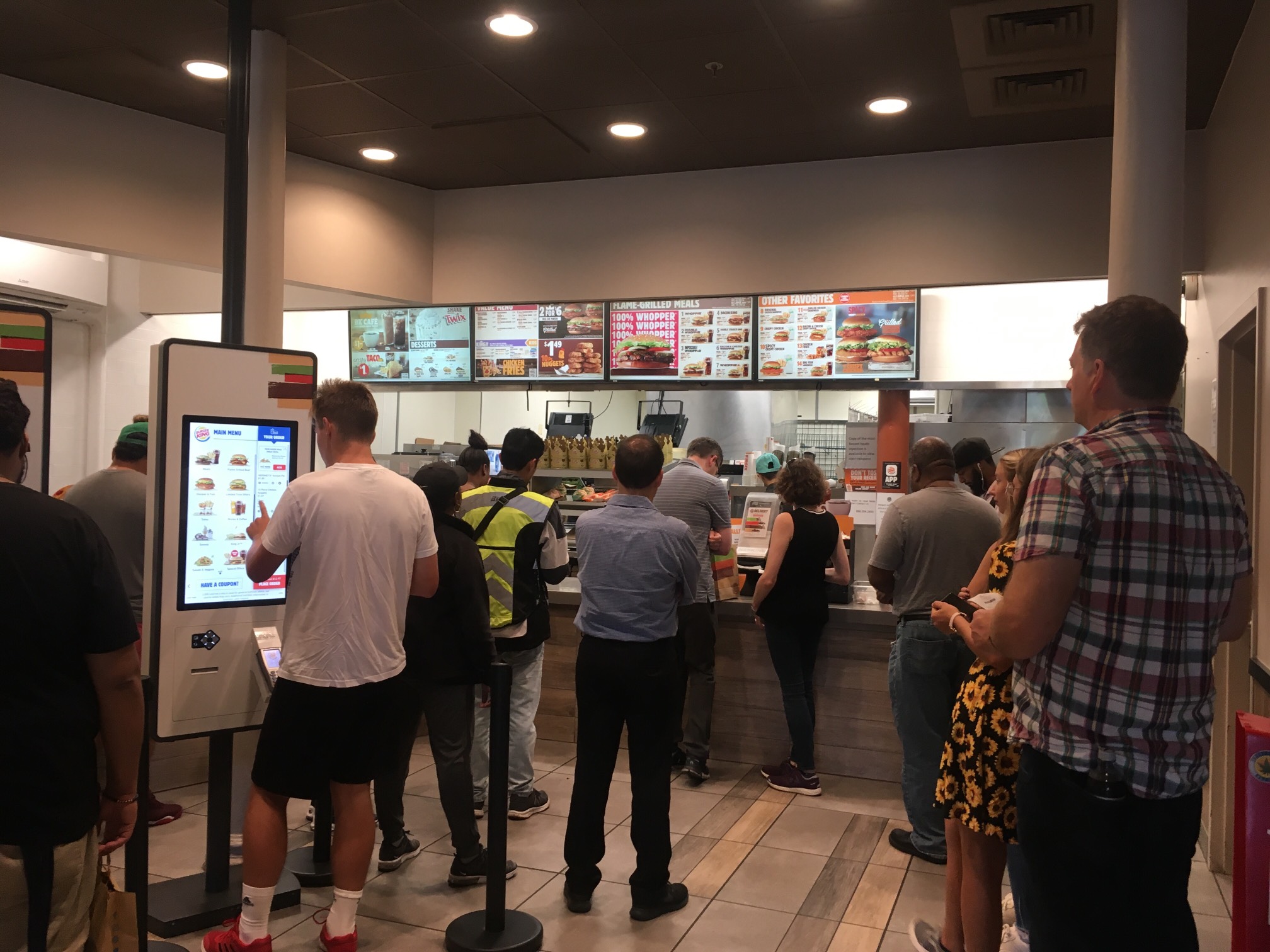 Burger King is shockingly busy. Well, to me.