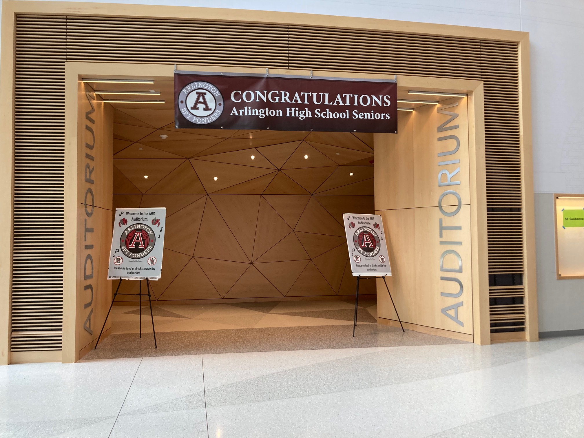 Entrance to auditorium 