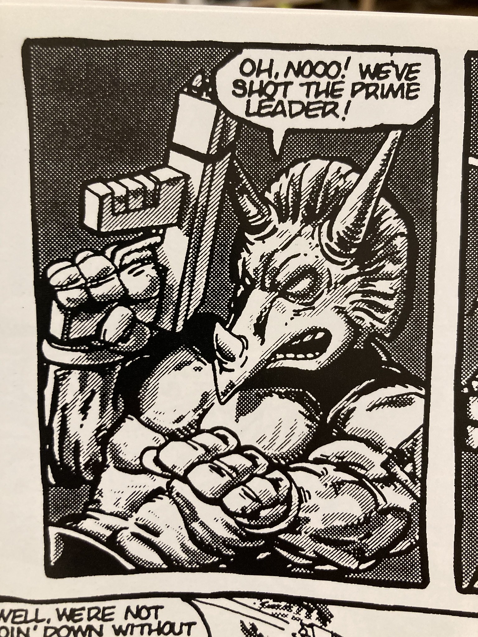 Triceraton yelling 