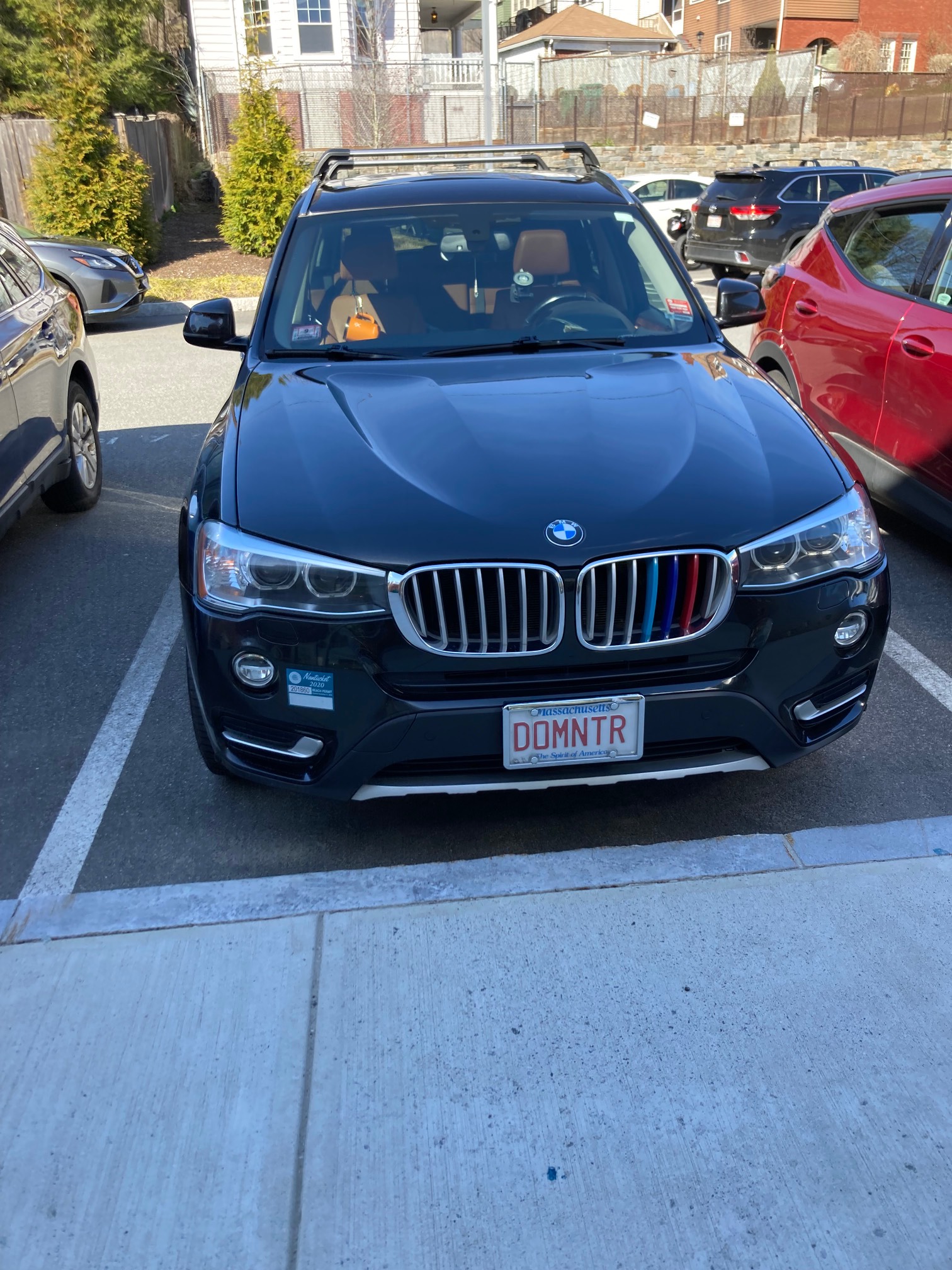 BMW with DOMNTR plate