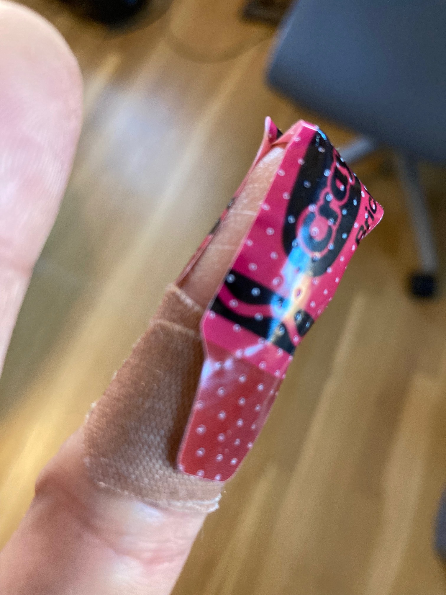 This finger has taken a lot of damage lately.