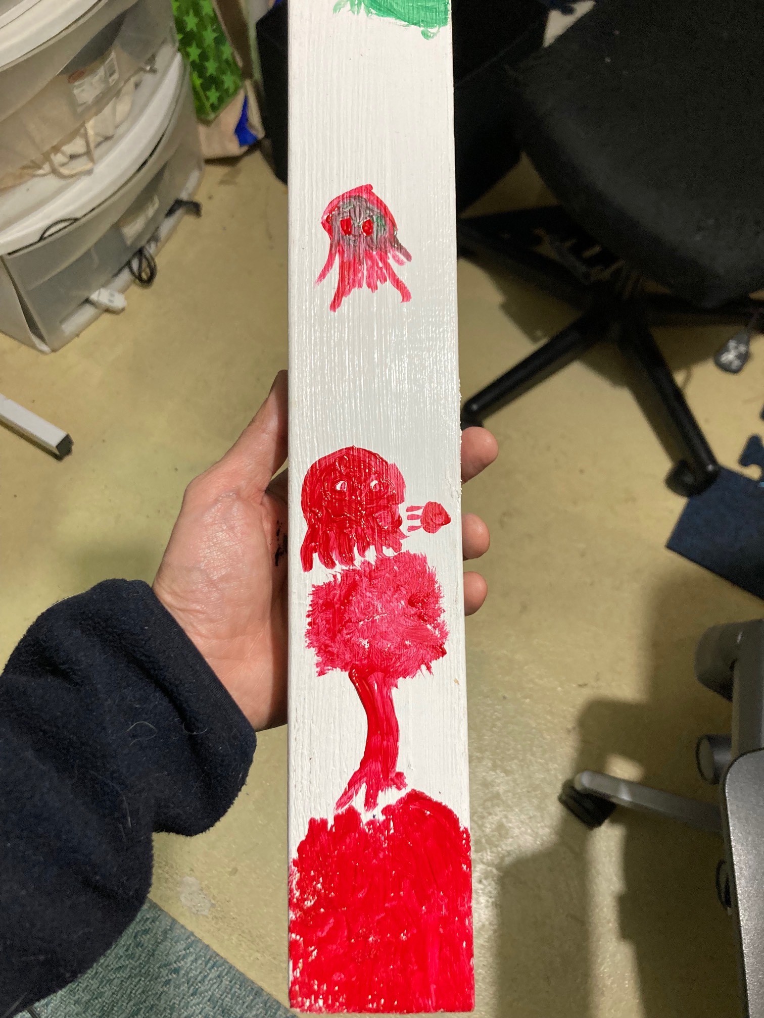 Extra paint used up!