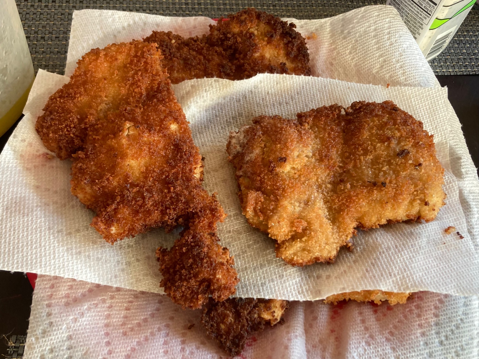 Chicken katsu turned out well! Tasted “light”, though also undoubtedly fried.