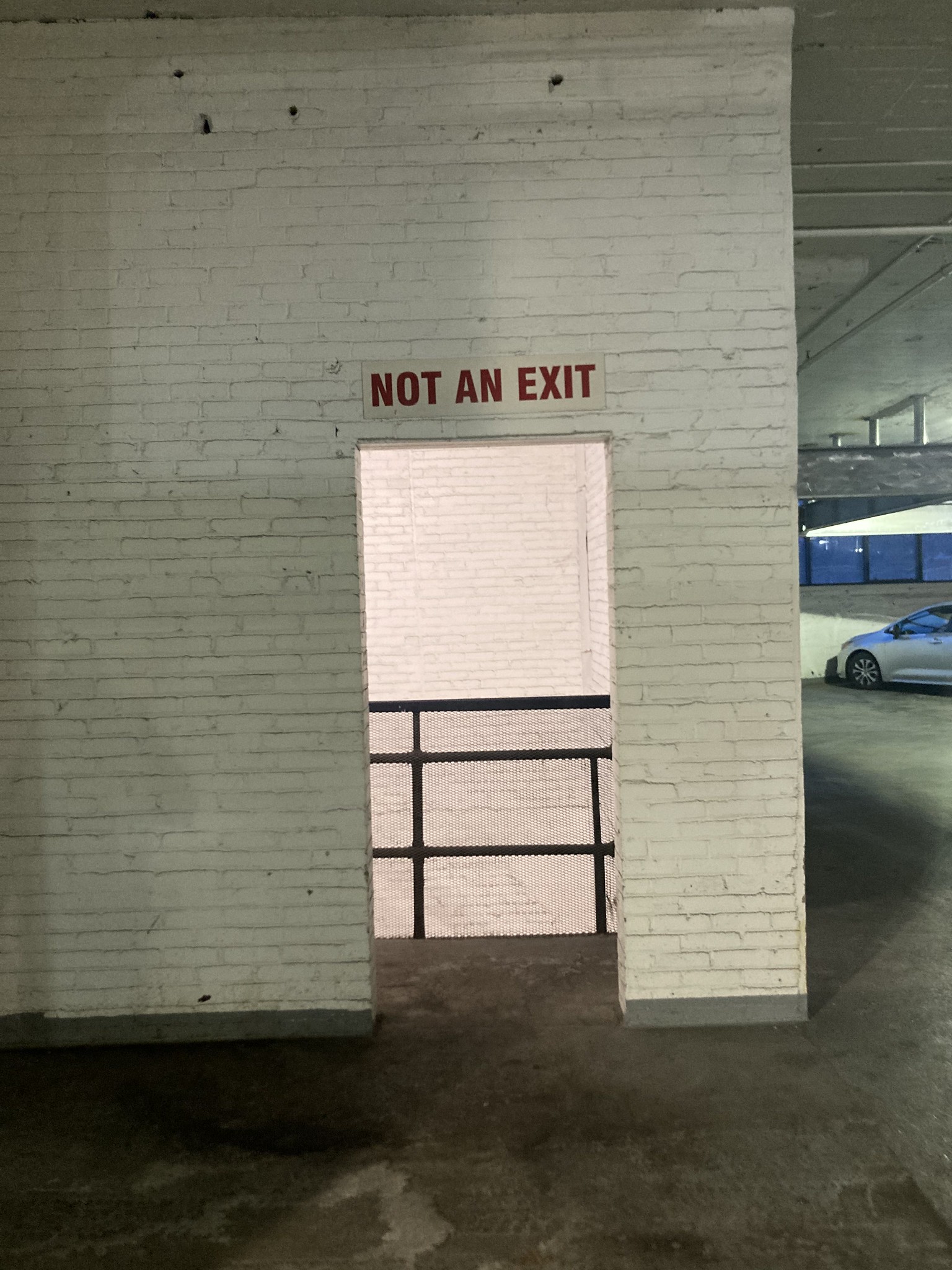 Doorway labeled 