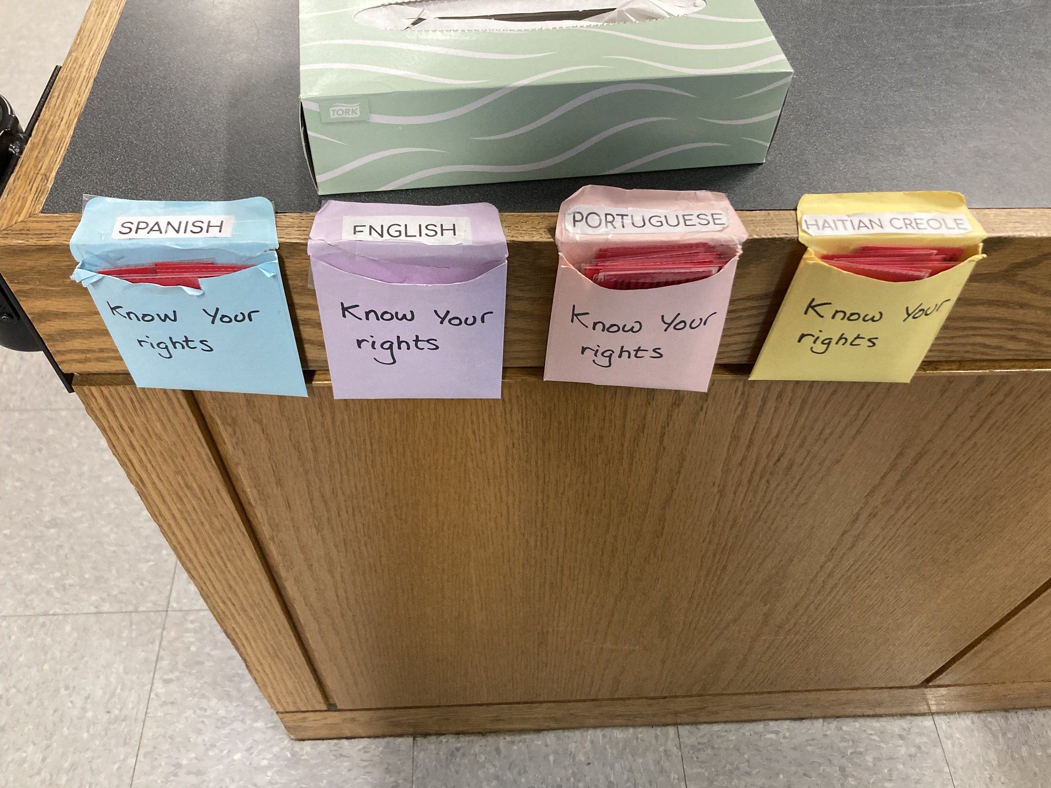 I hope non-English speakers at the school also know rights.