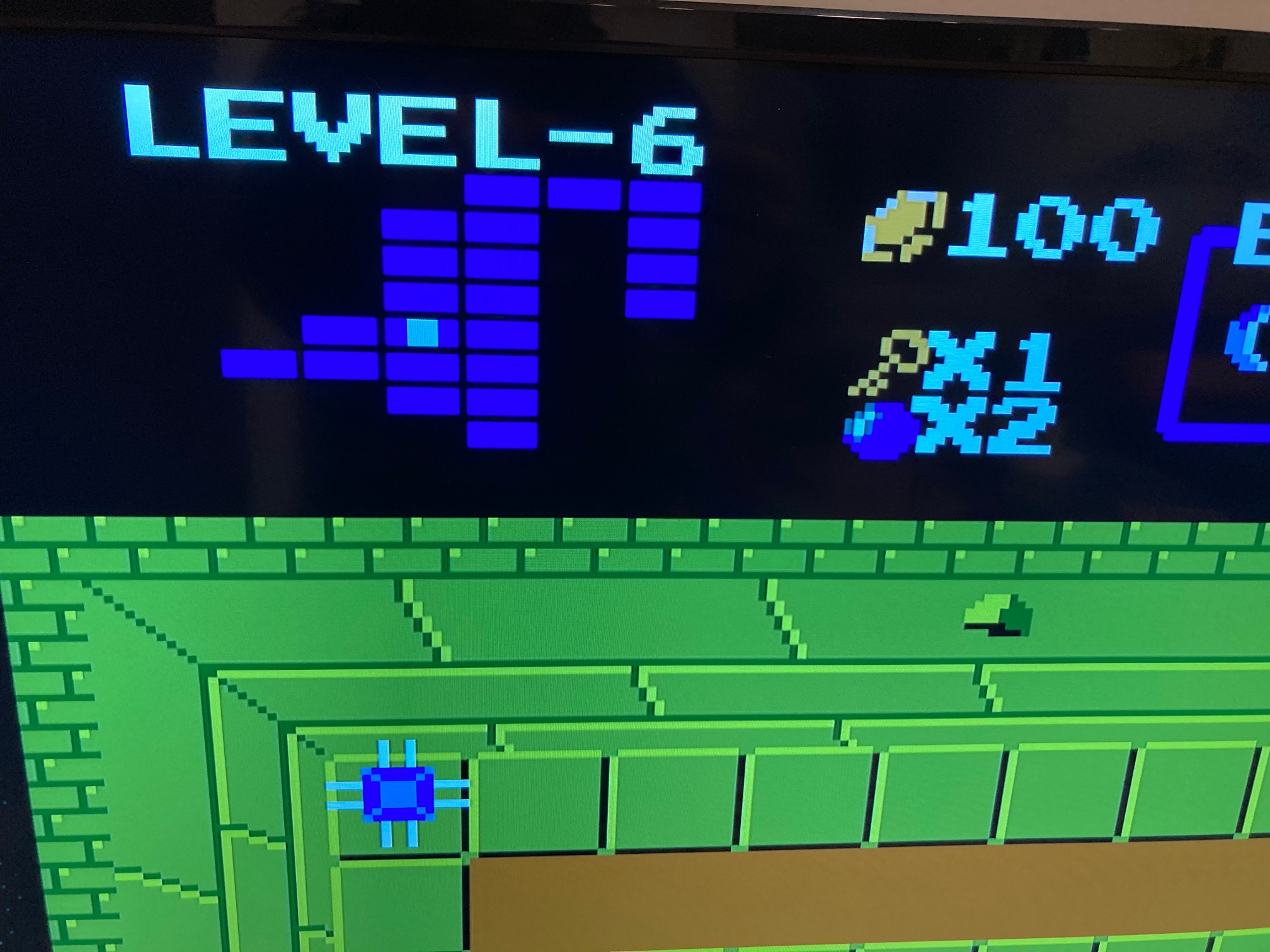 I think Level 6 in Zelda’s second quest may be Link’s hat?