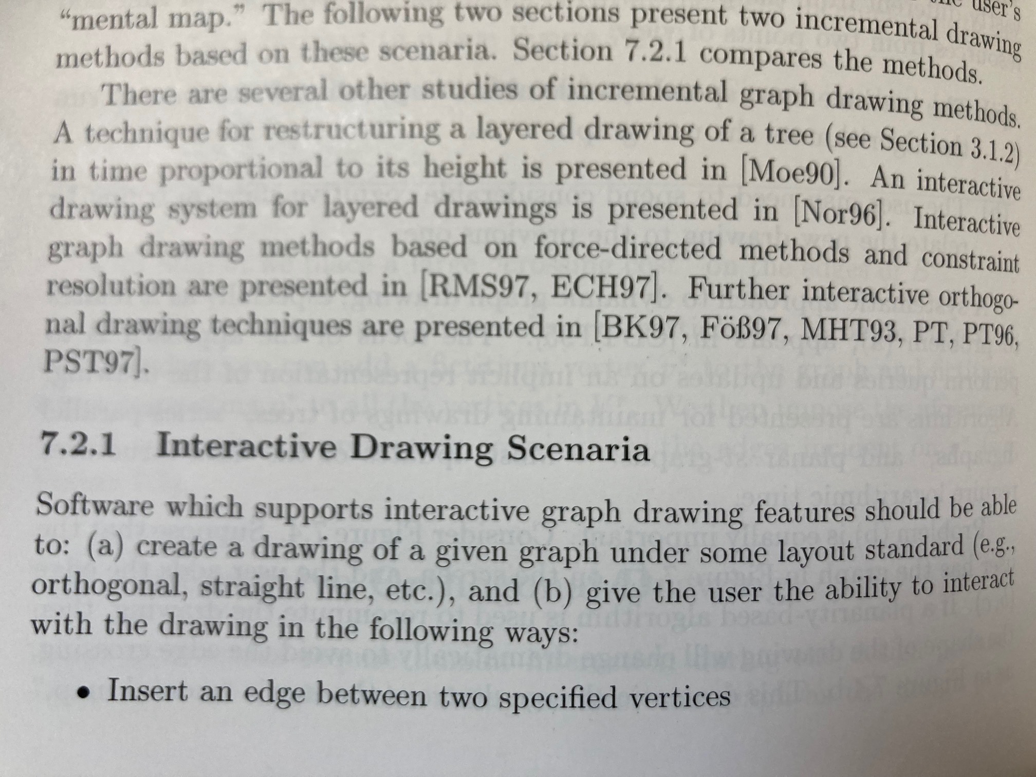 Page from a book with the phrase “interactive drawing scenaria”