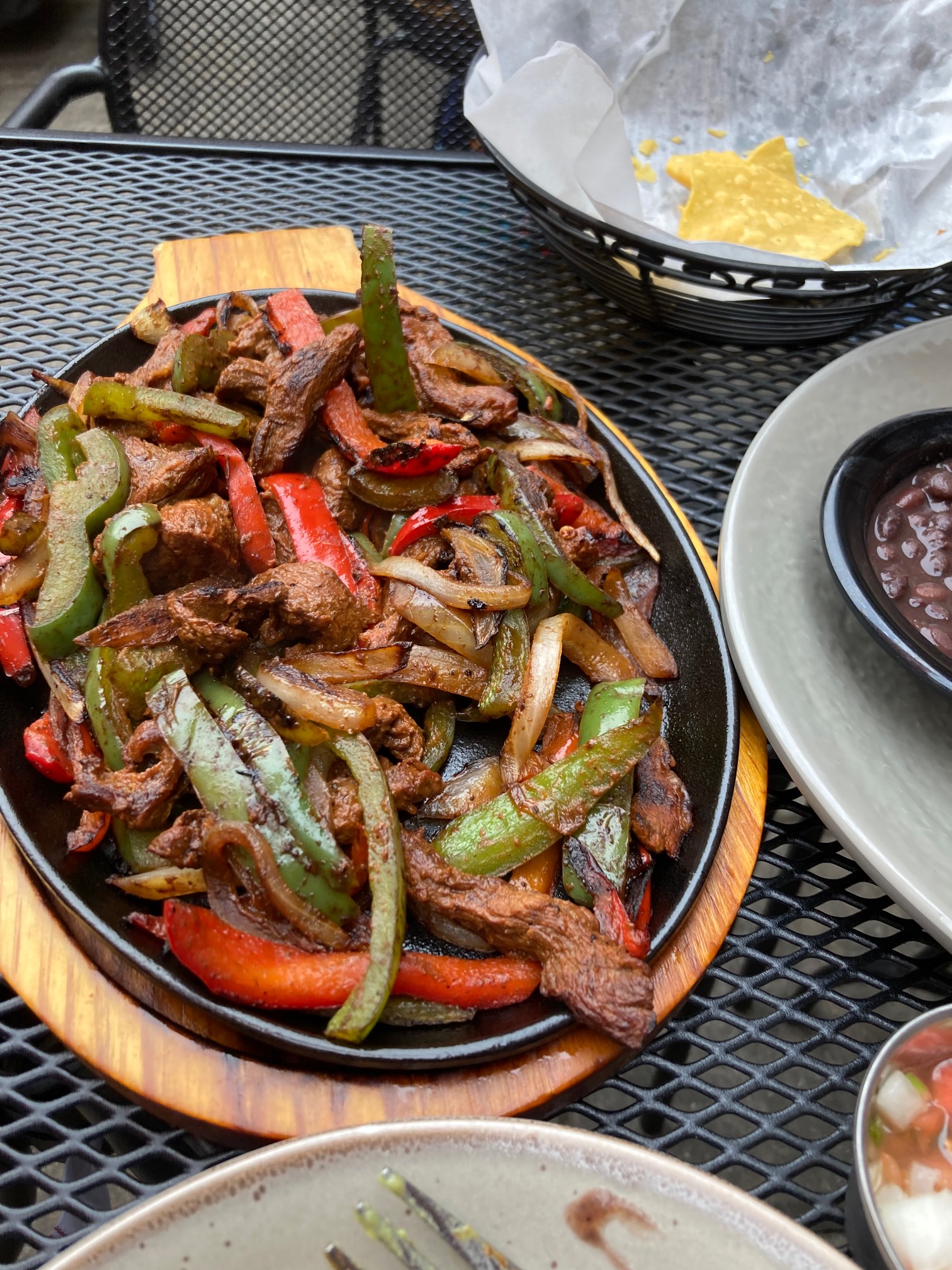 The guy was really impressed that these were sizzling. Chili’s knew what they were doing with the “s