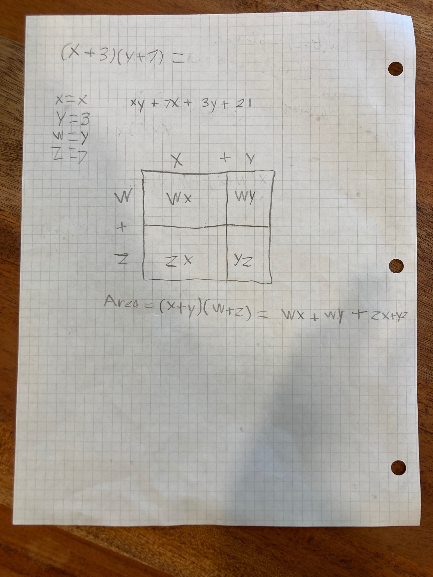 Paper with math