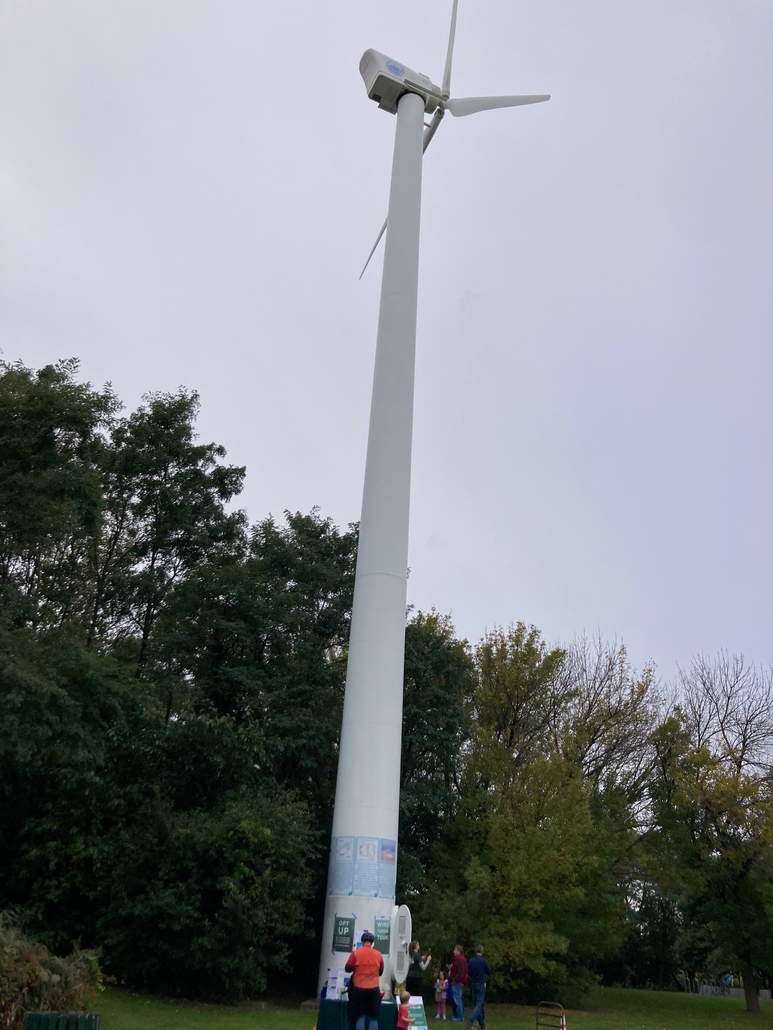 We saw Medford’s one wind turbine.