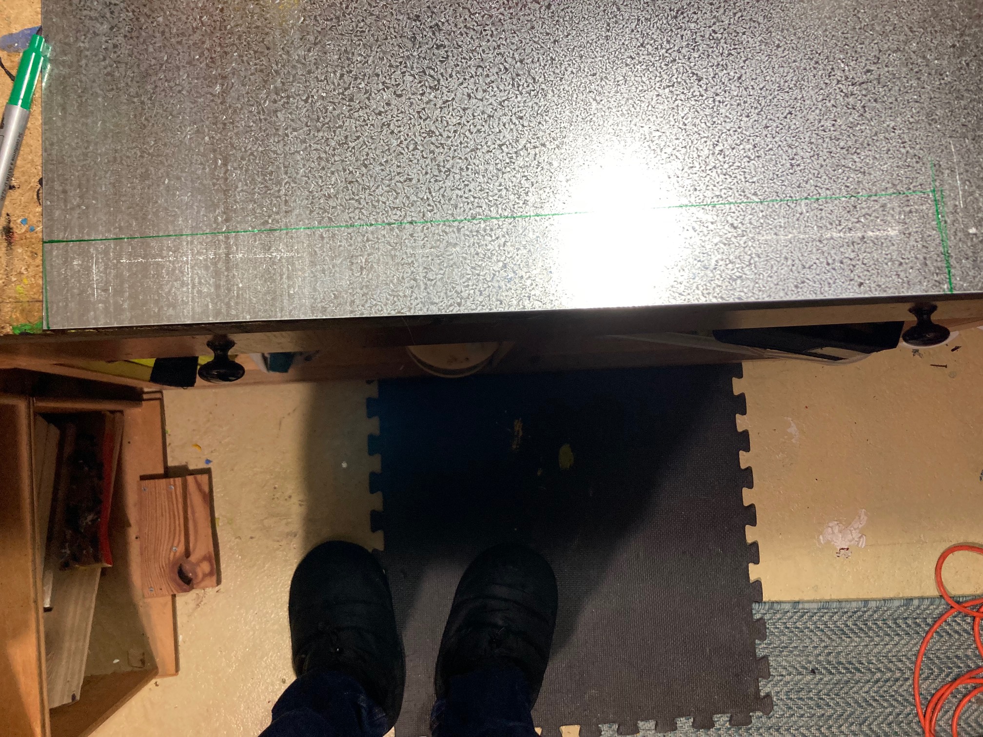 The fingerboard taper turns out to be incredibly slight. I doubt I’ll be able to cut angles this sub