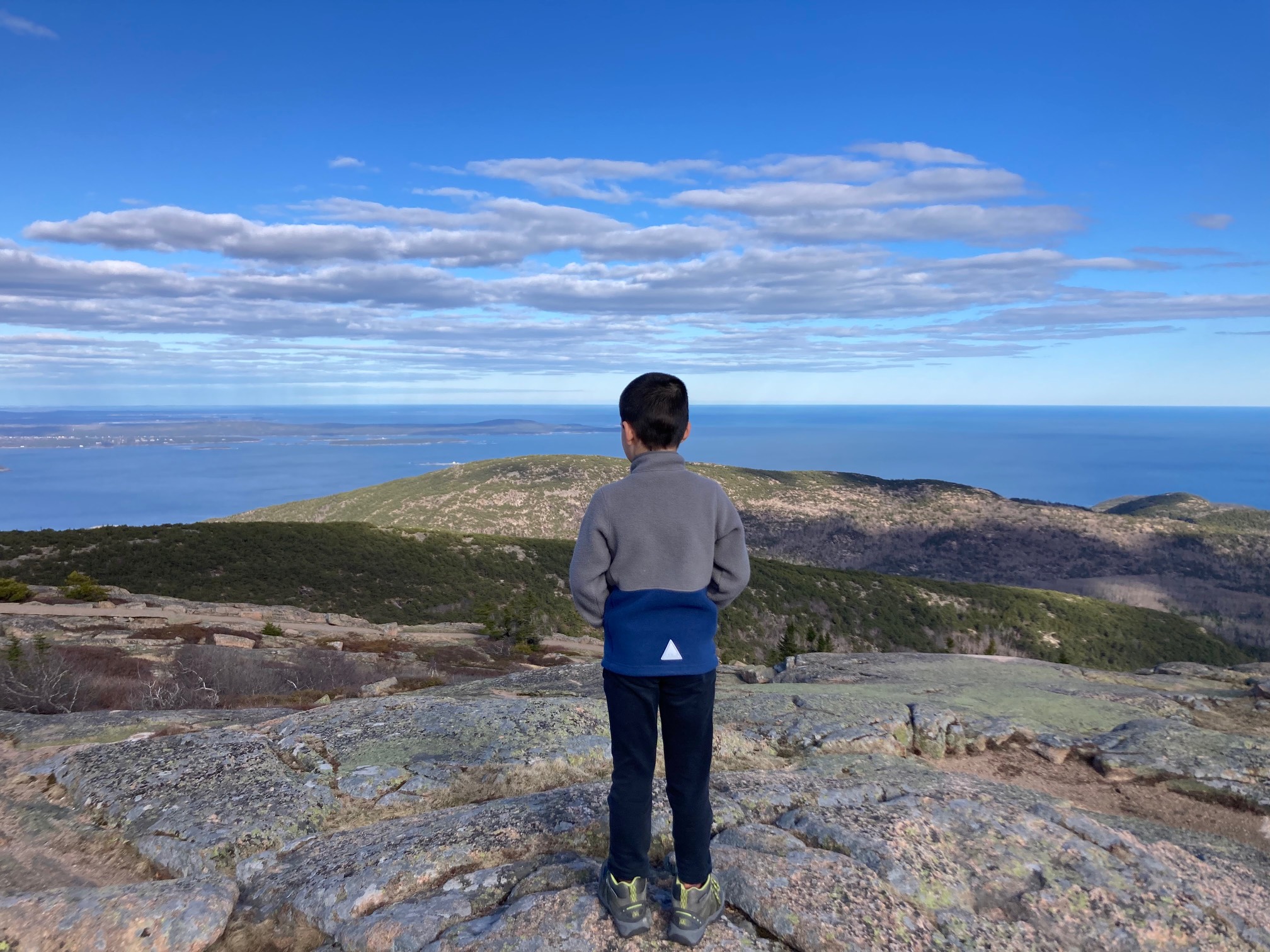 Kid on mountain