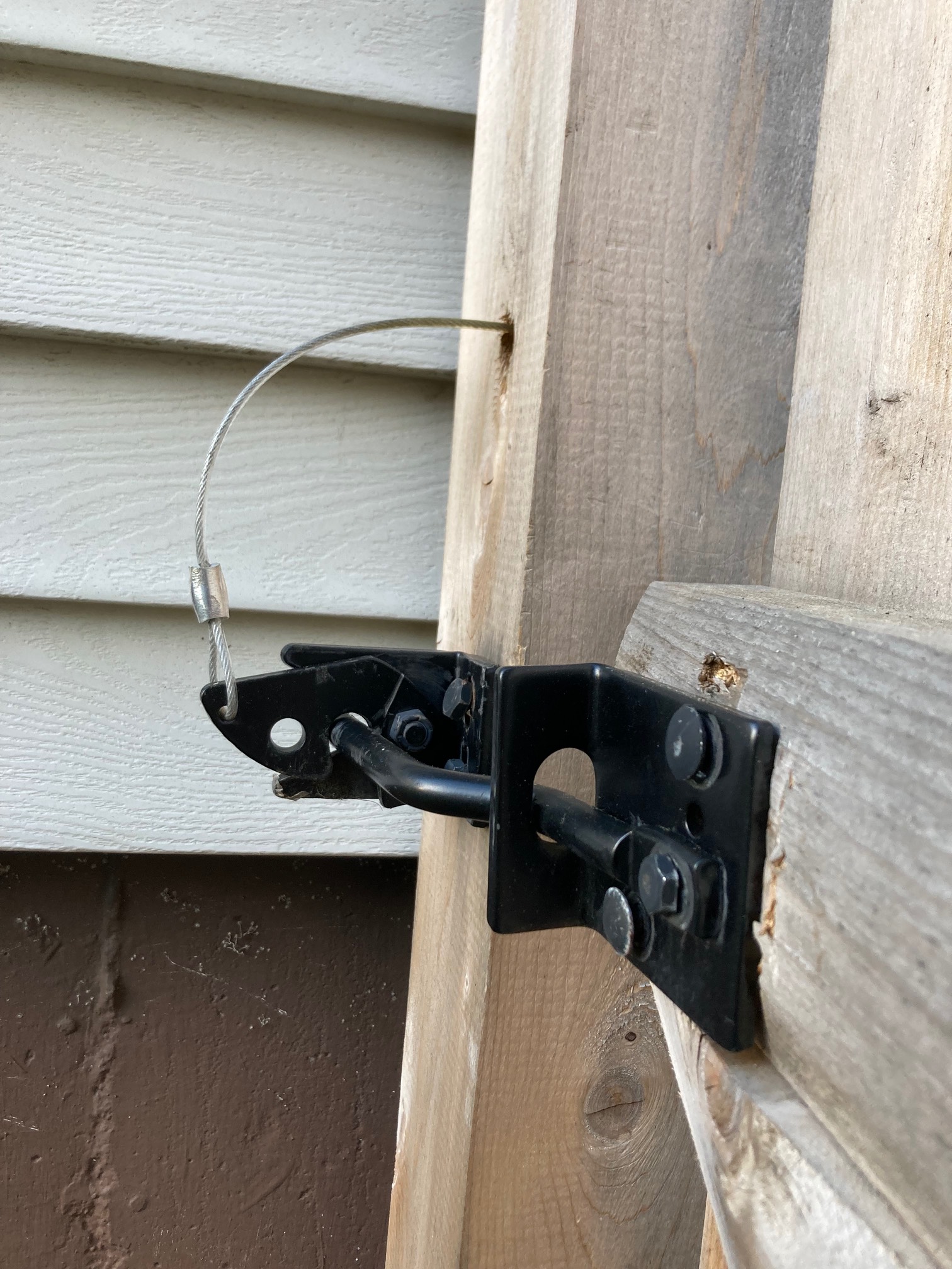 Hate with stick in the latch