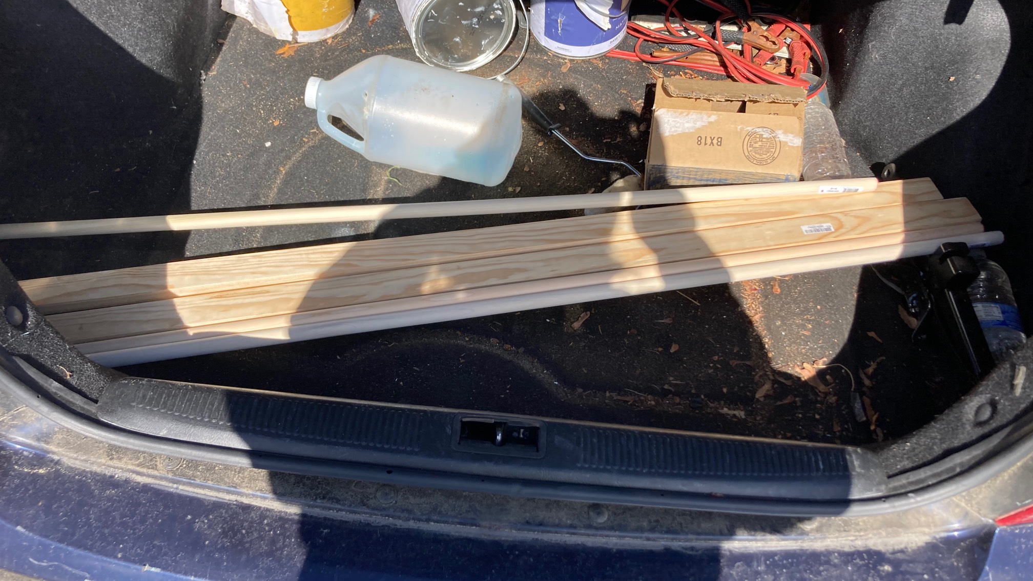 I bought some wood for the guy’s project from the hardware store instead of doing the usual salvage 