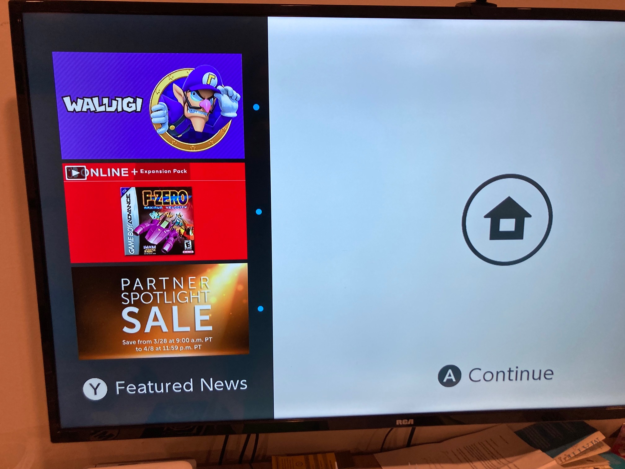 I like how they put “Waluigi” on the startup screen with zero explanation. 