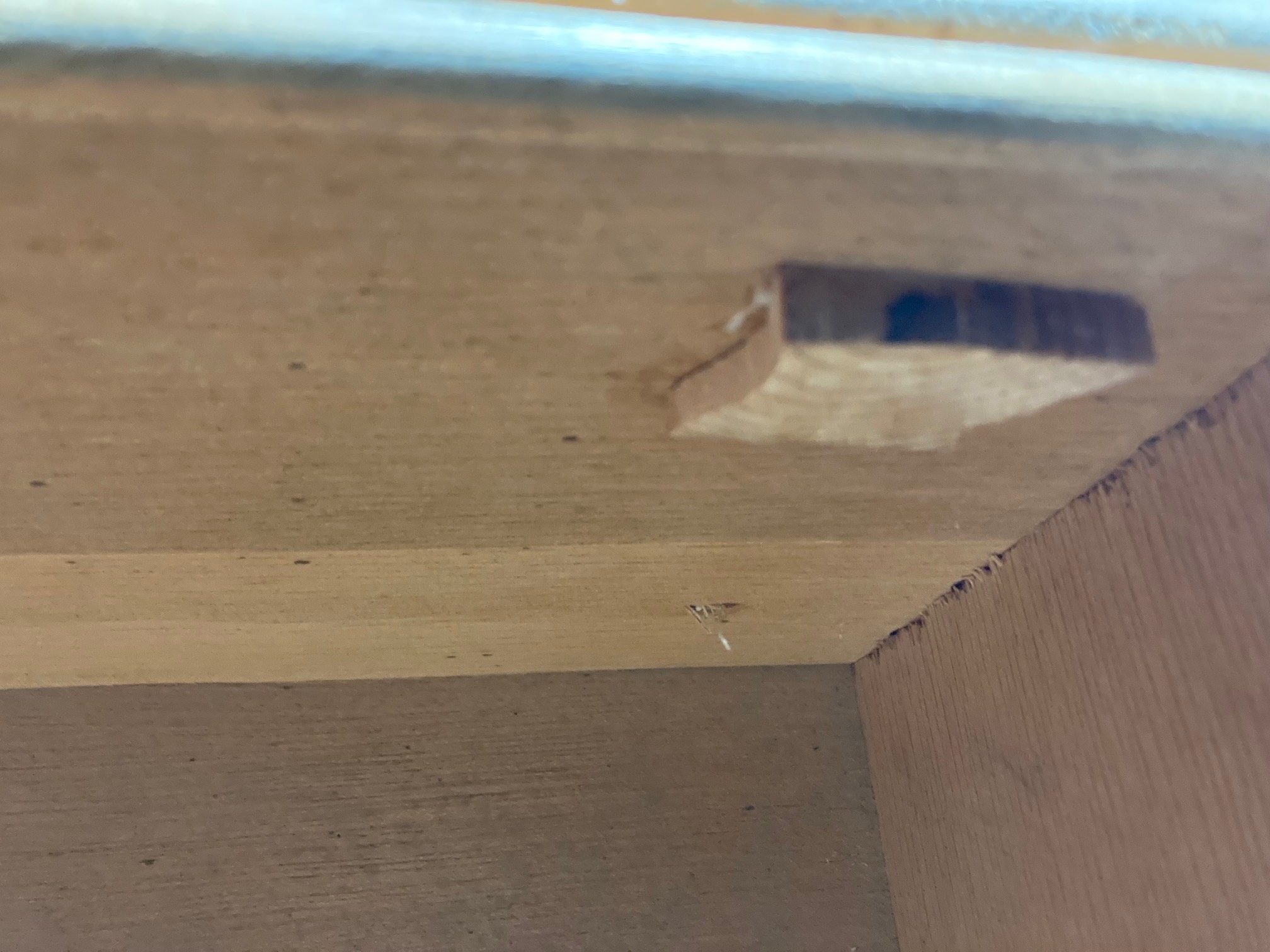 Check out this safety chip I added to keep the end of the nail from injuring people. Profeshy!