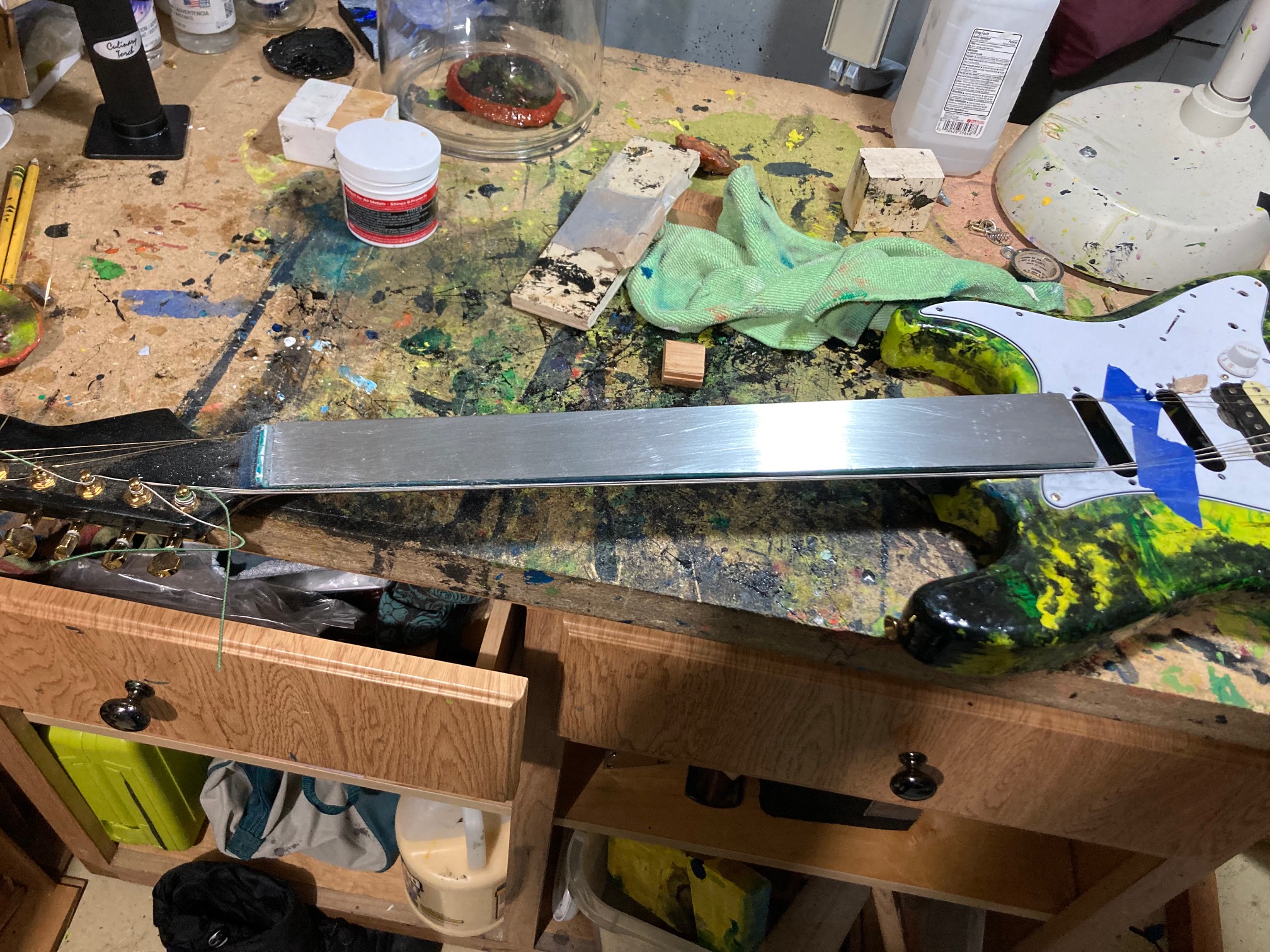 Turns out you can sand and polish galvanized steel.