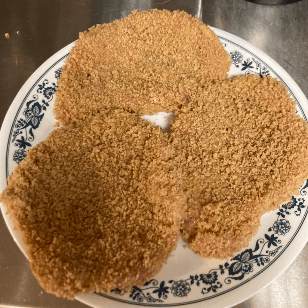 Thermapen broke (?) so I had to guess at temperatures. Hope this katsu doesn’t kill everyone!