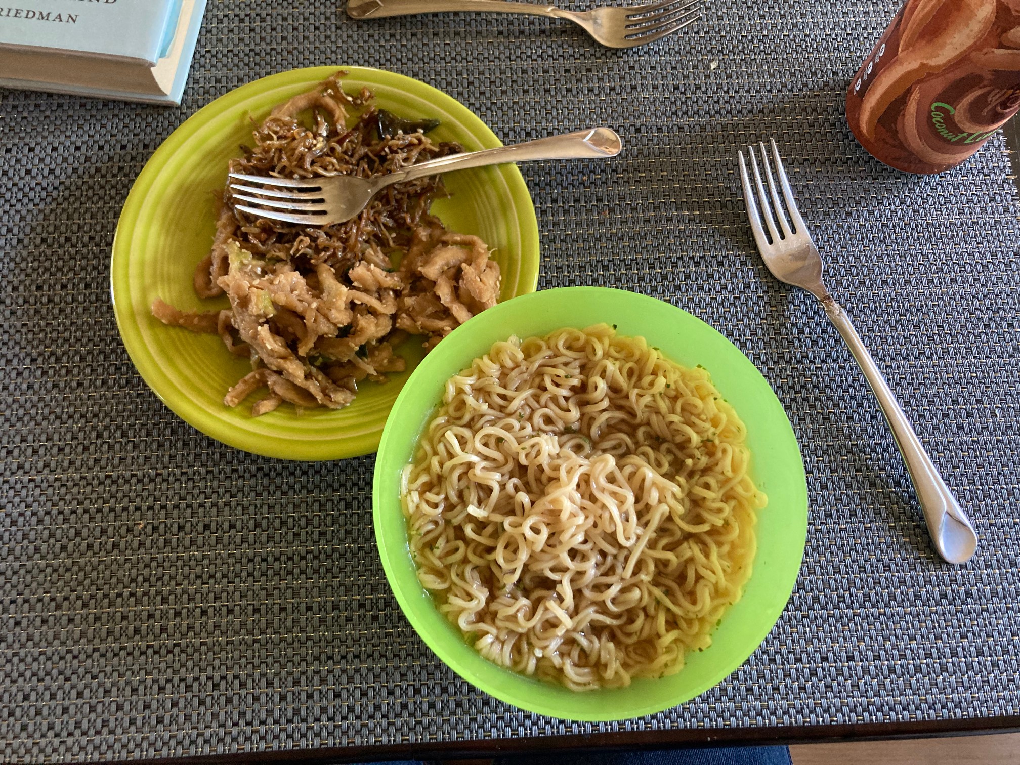 It’s time for brown meal! With three forks for some reason.