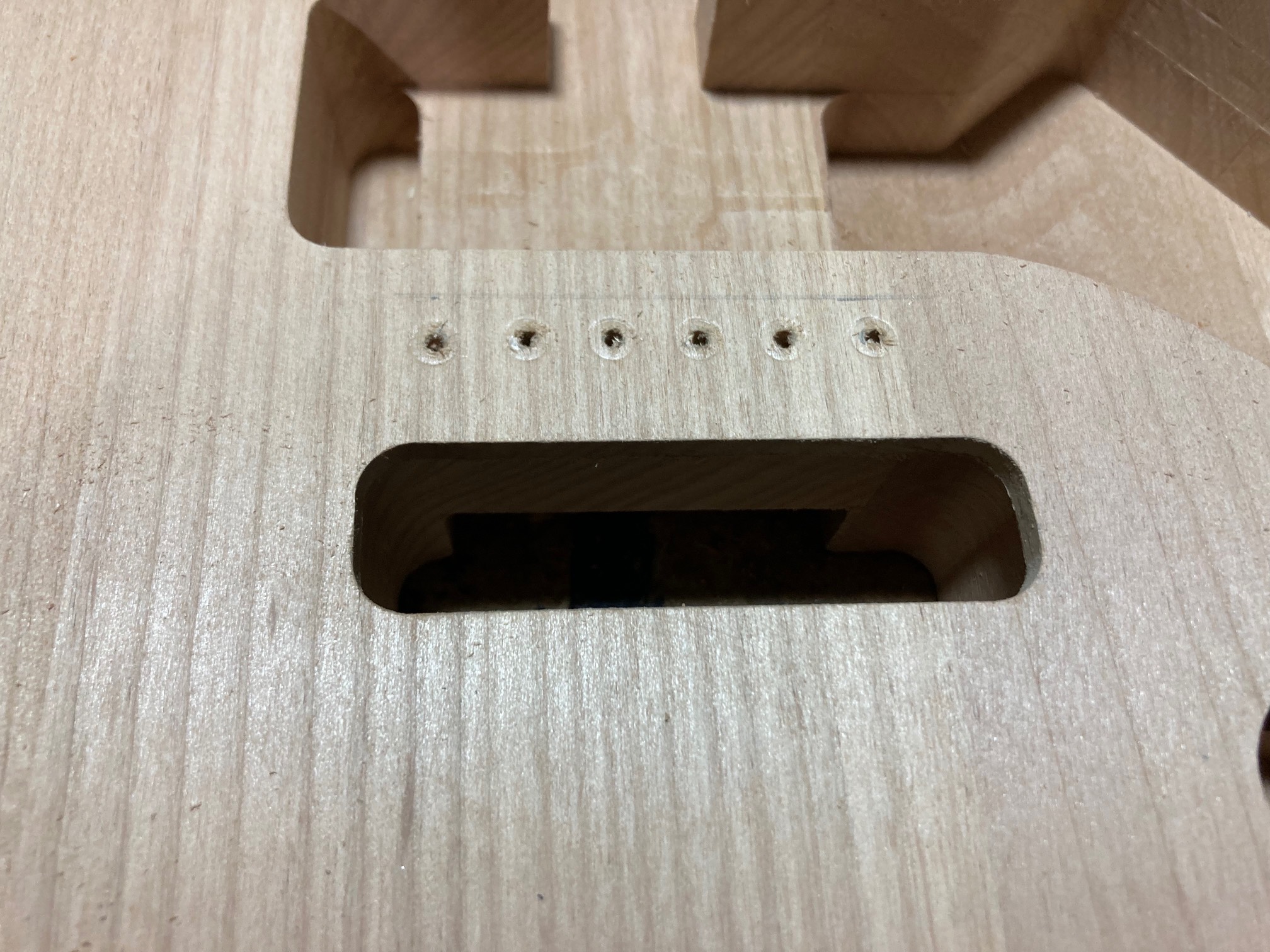 Bridge holes drilled!
