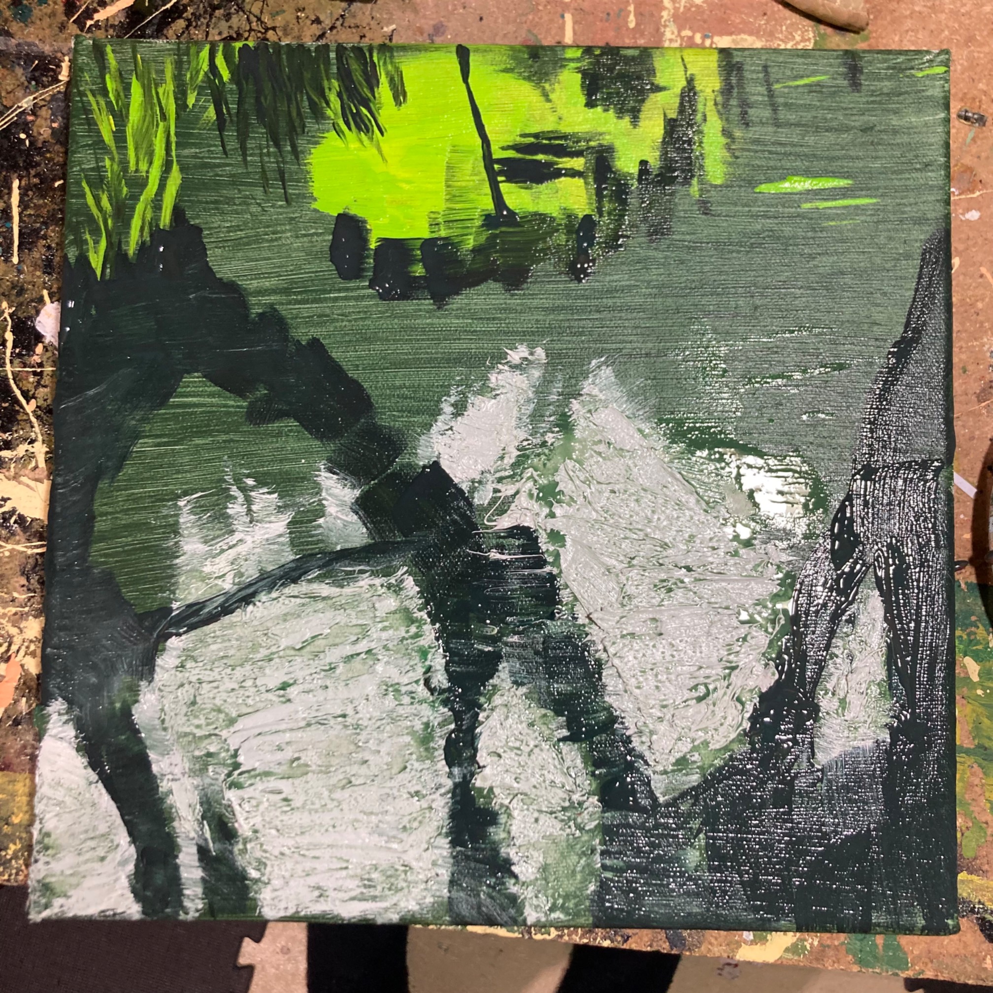 Things aren’t looking great for my painting, but there’s always the paint over everything and restart option.