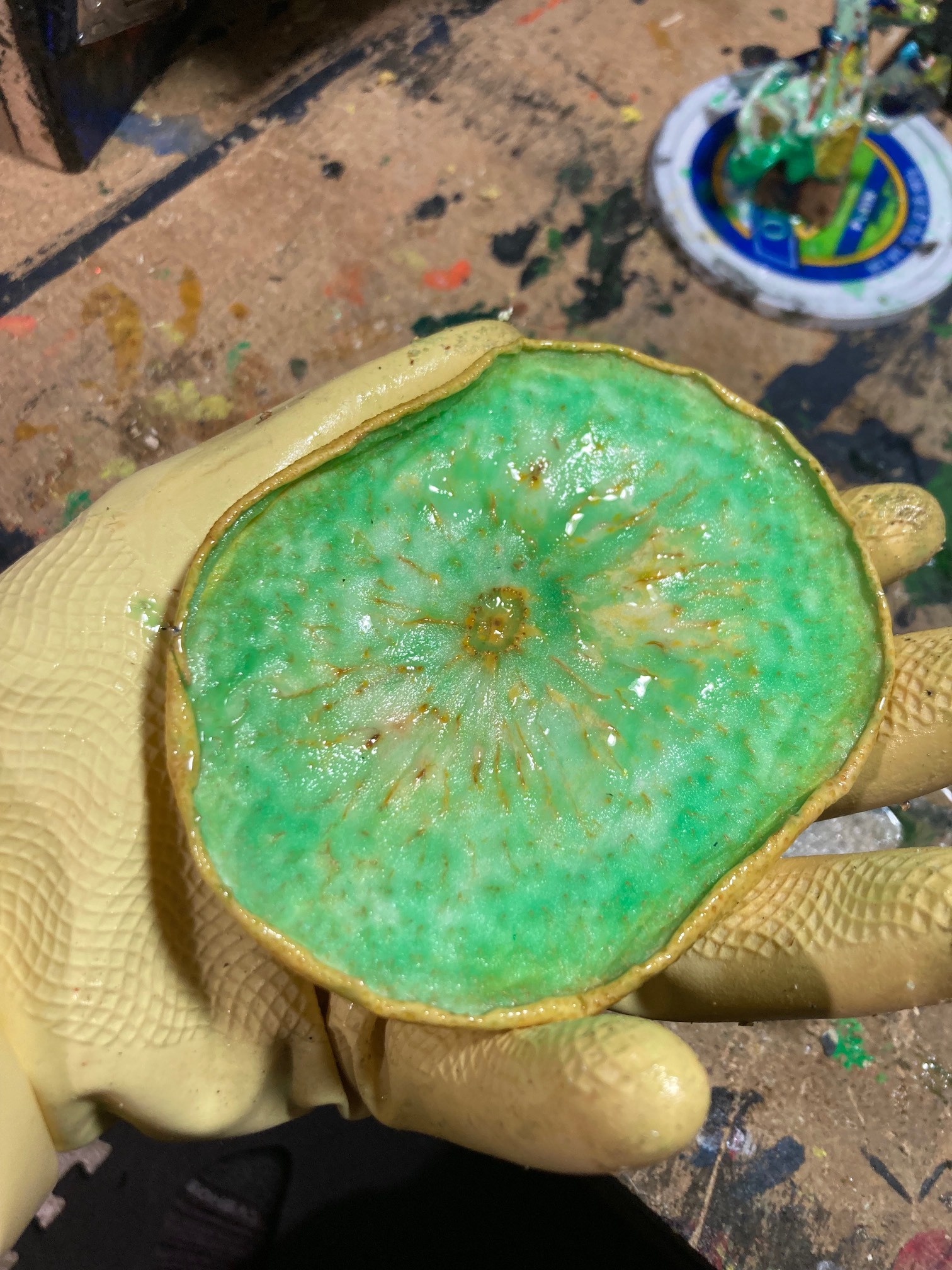 Old fruit: Why not put resin on it?