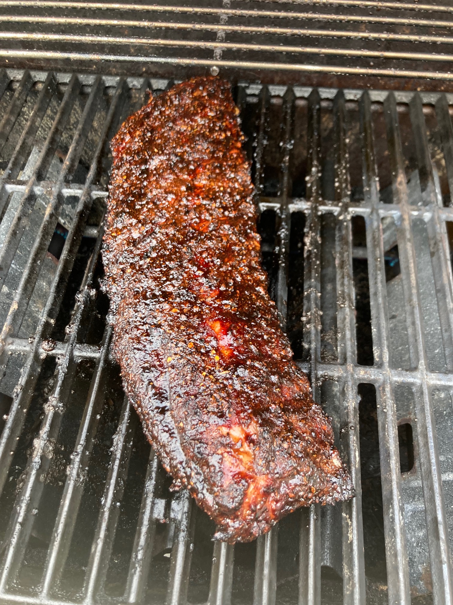 Ribs on grill