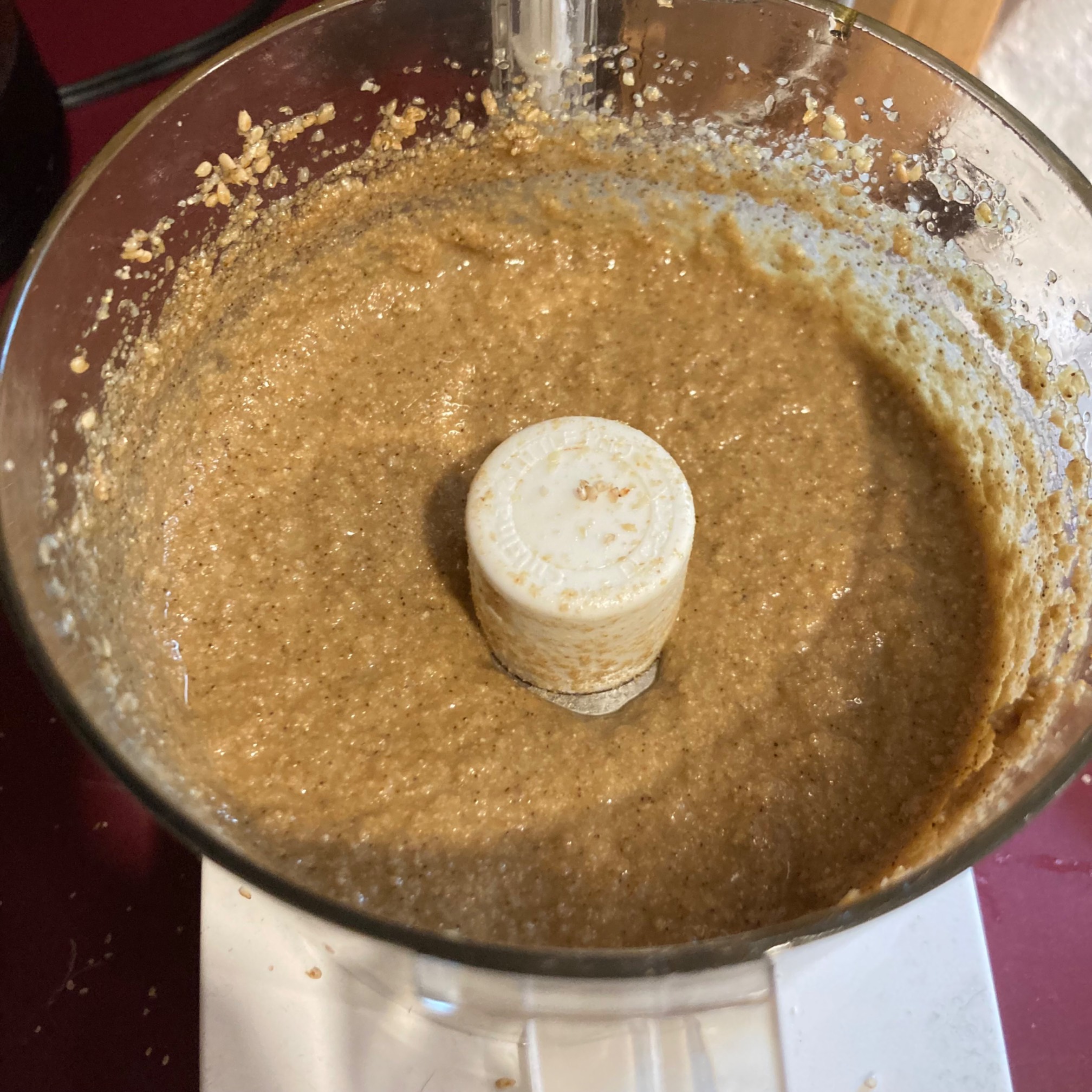 Tahini in food processor