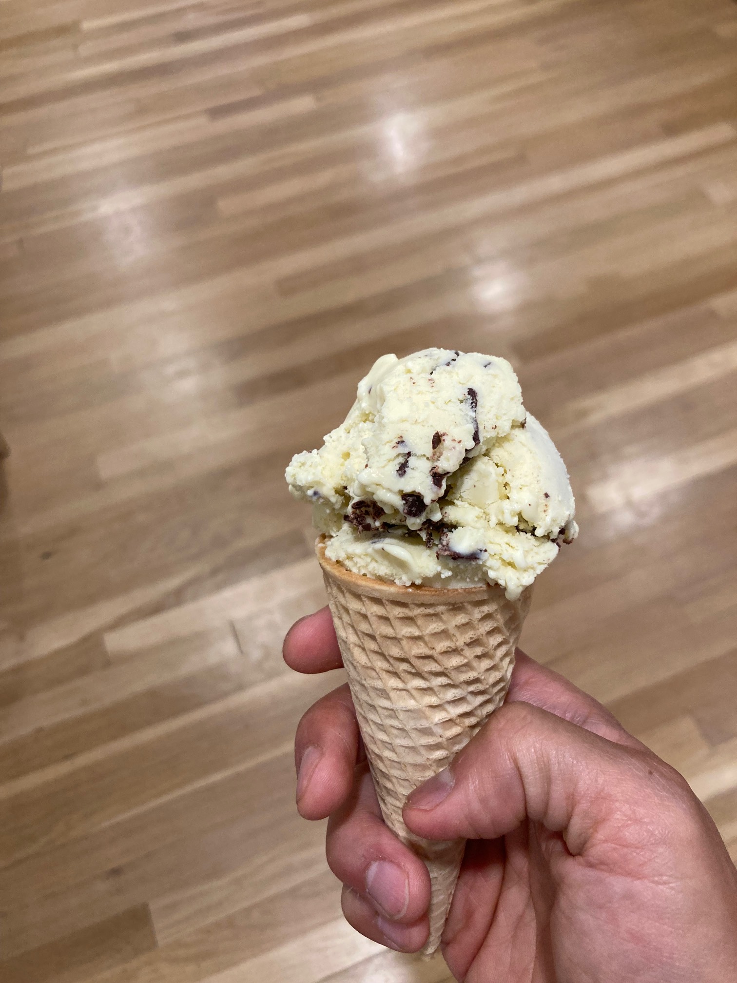 Ice cream in a cone