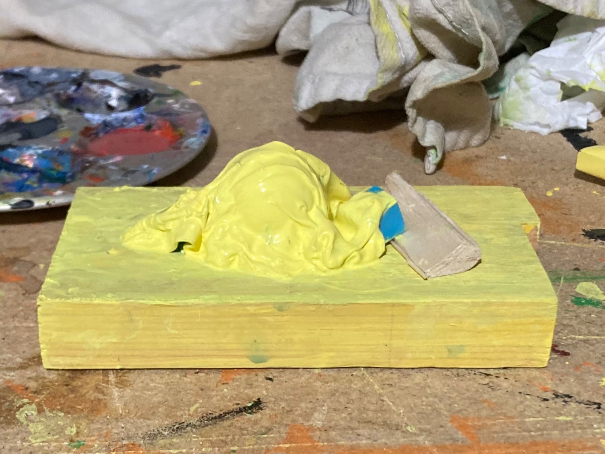 Trying to make a blob. There’s just a little too much orb here.