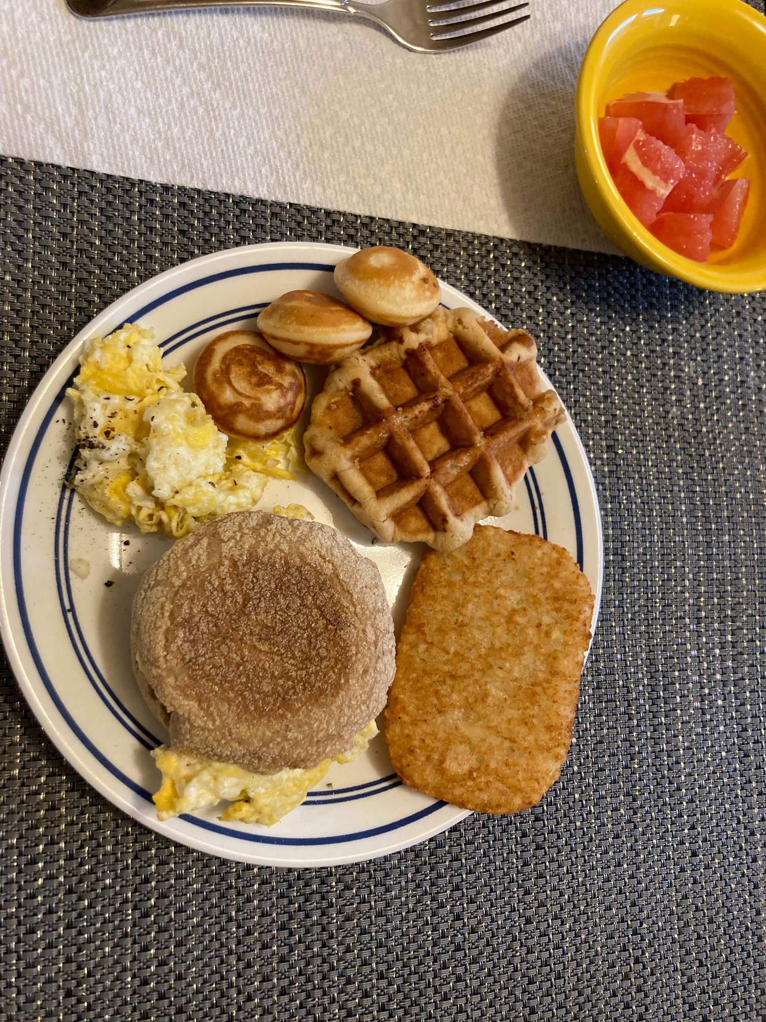 The guy is into Big Breakfast again.