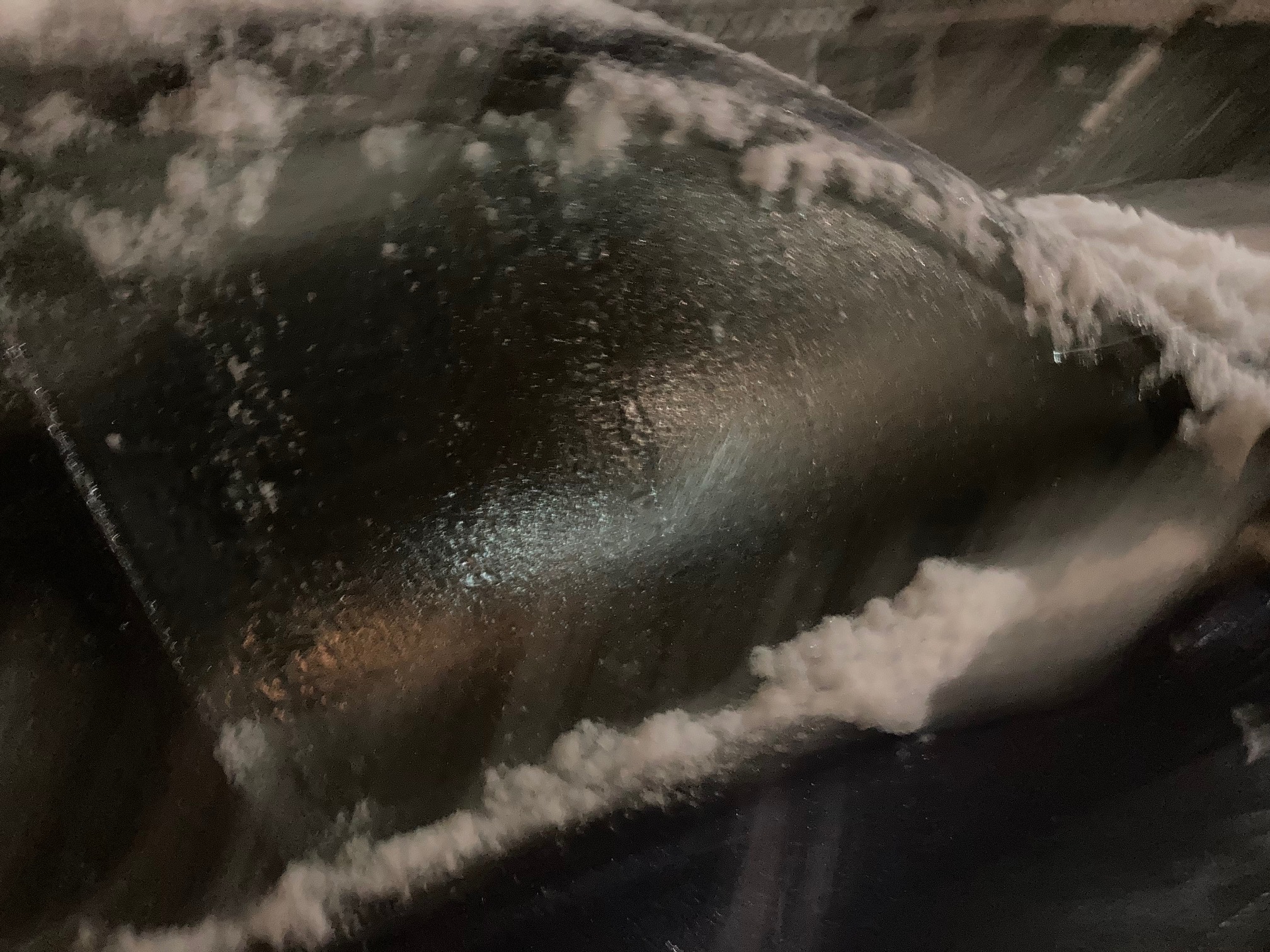 I got out in time to keep the ice from freezing on the steps but too late to keep the car from freez