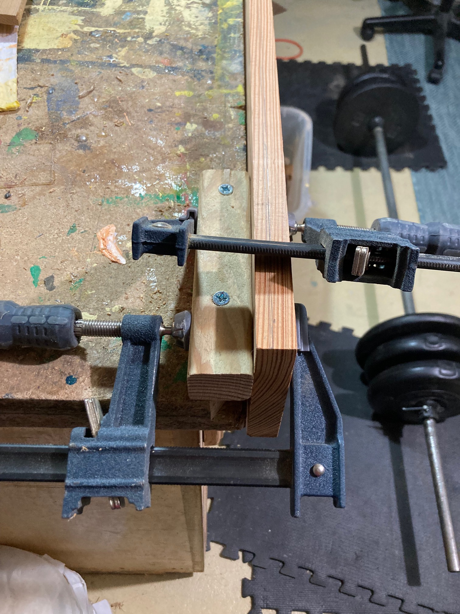 Makeshift vise