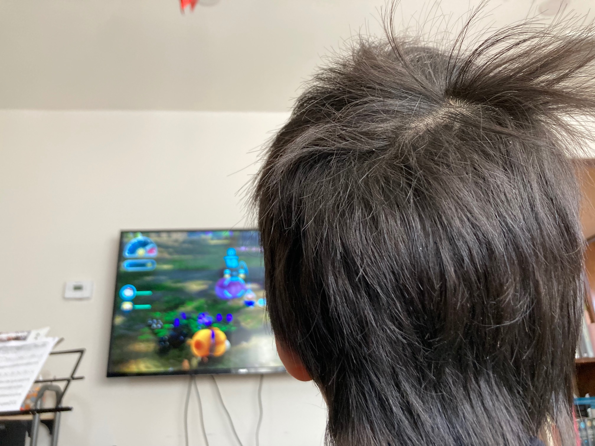 Crazy video game guy hair