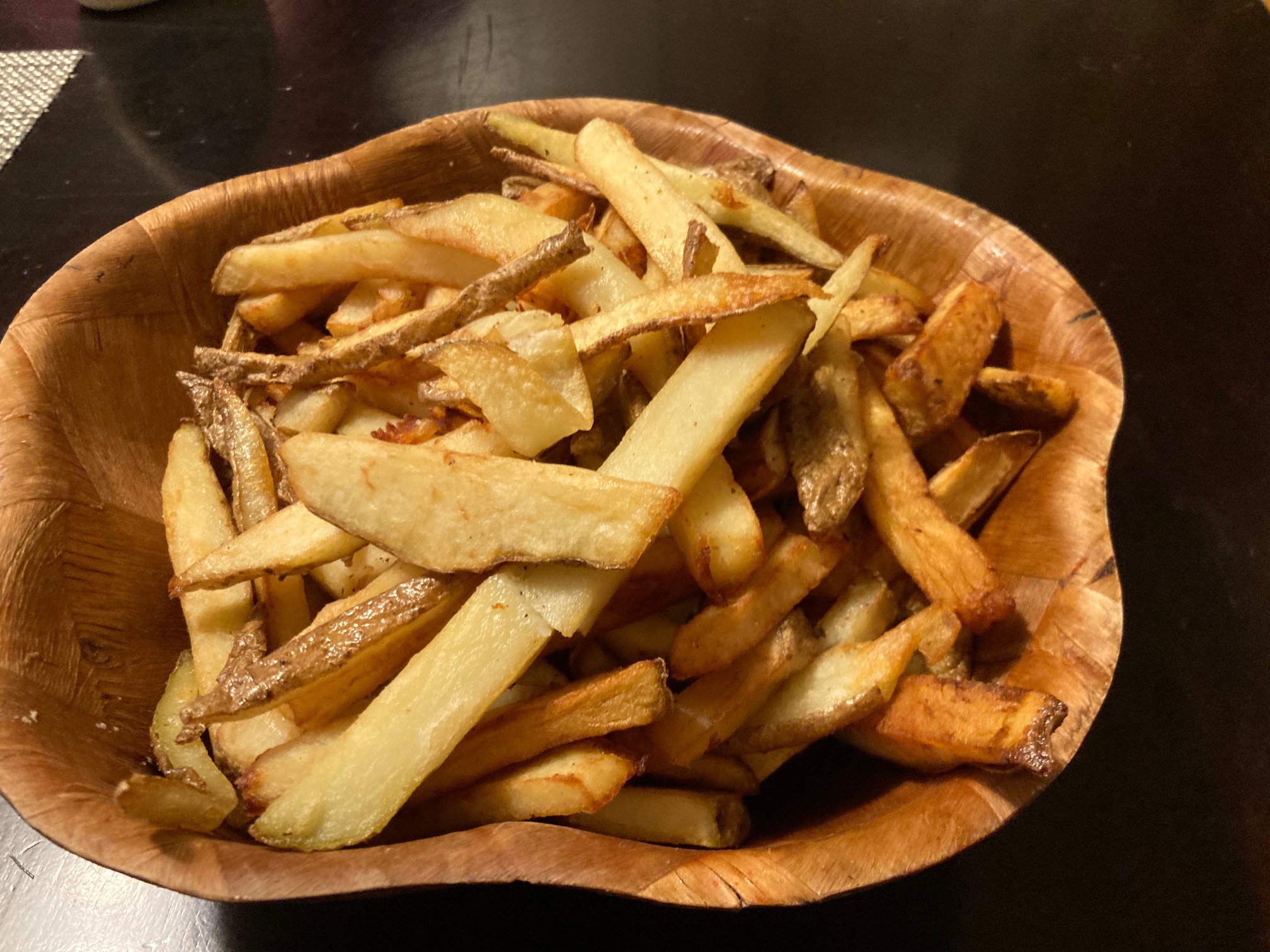 It turns out three potatoes yields a lot of fries. There’s plenty of room for improvement, but these
