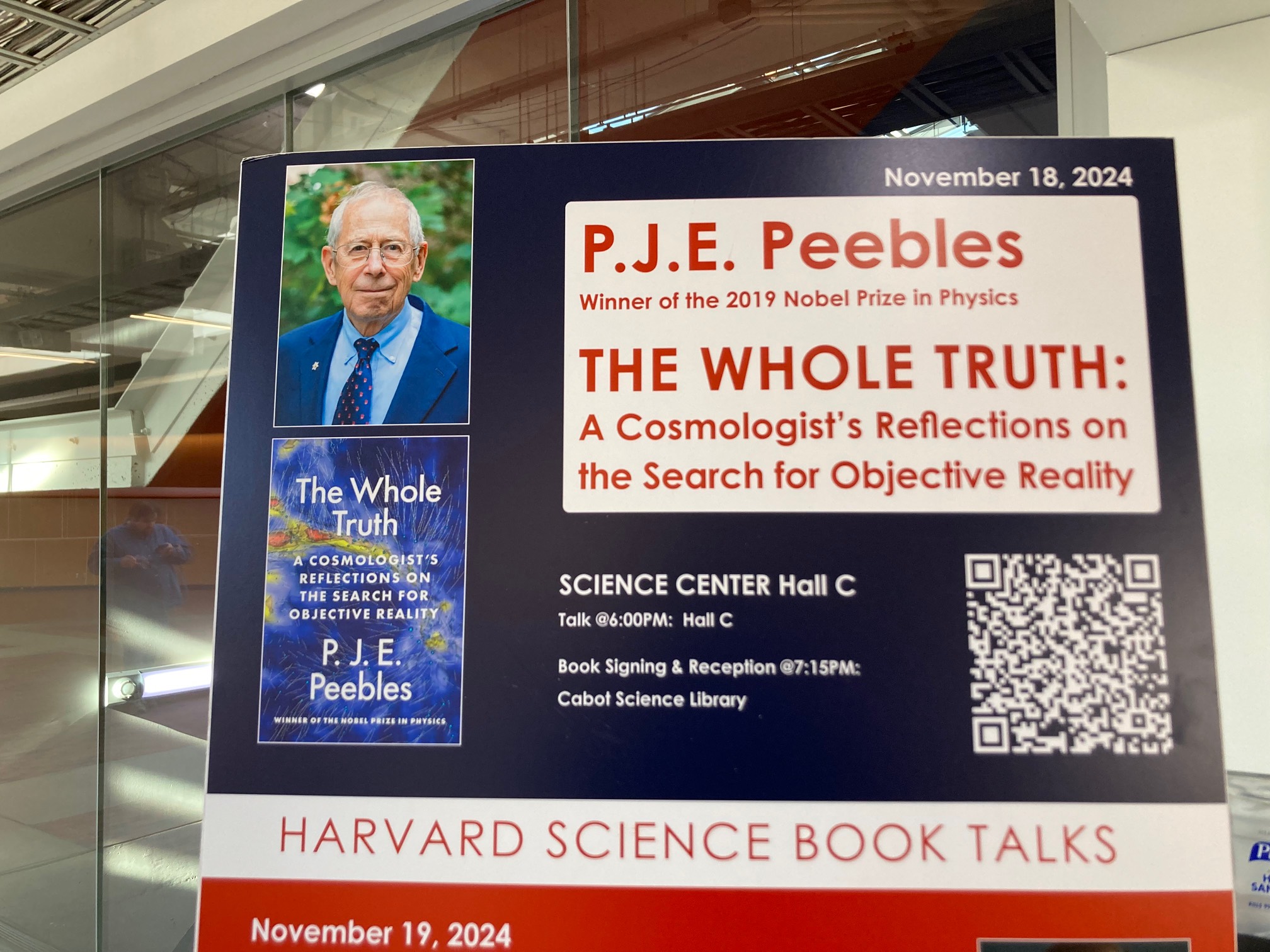 P.J.E. Peebles lecture poster