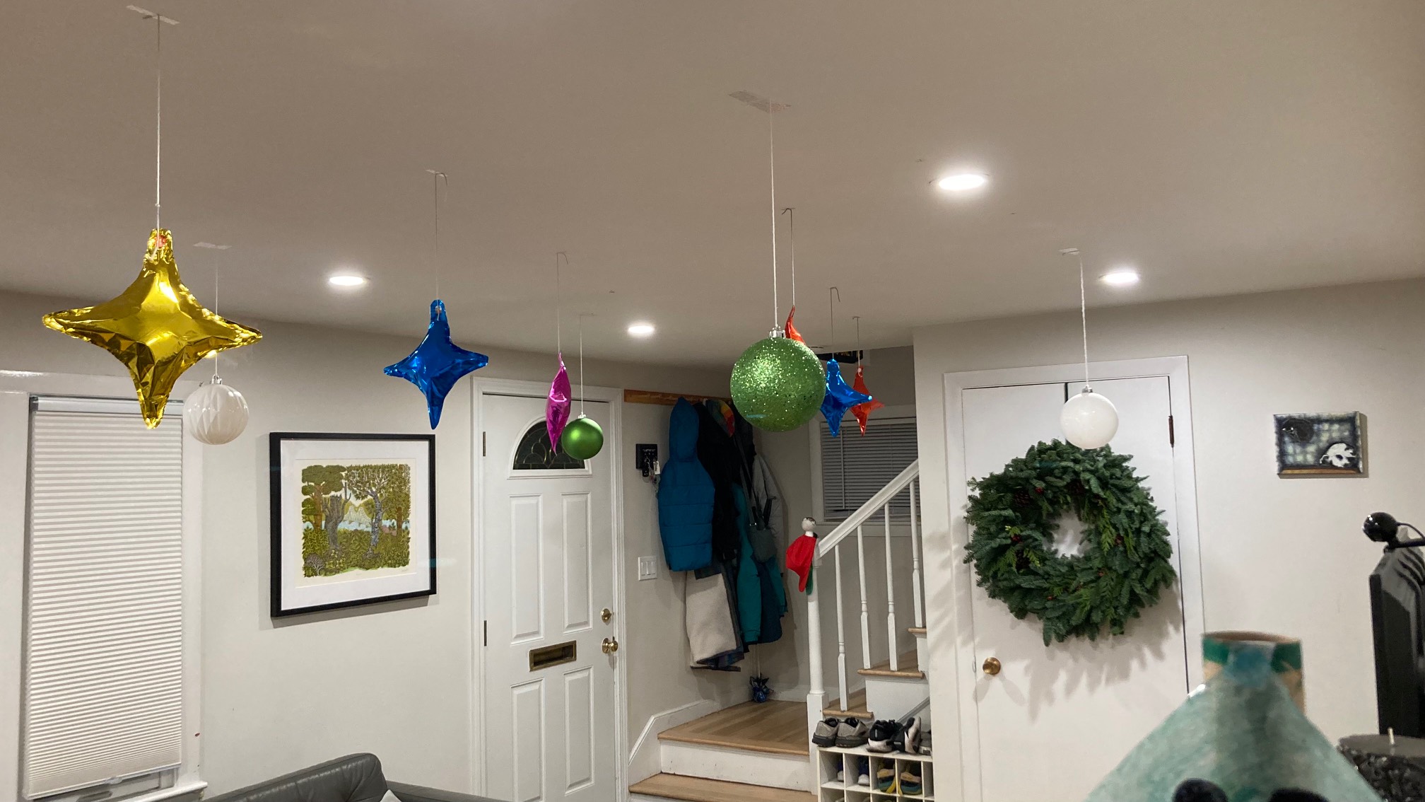 We put up some orbs.