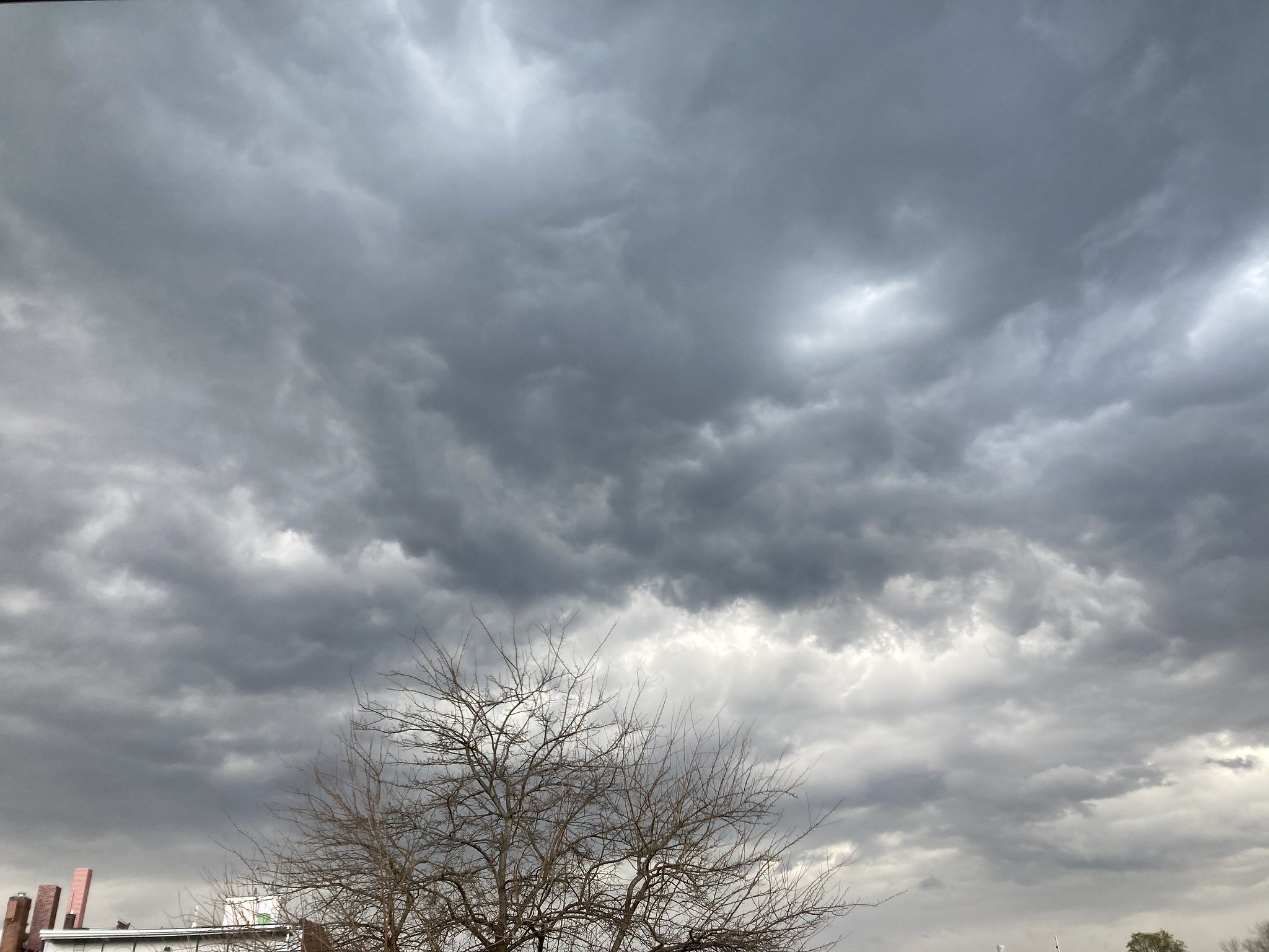 Swirling clouds