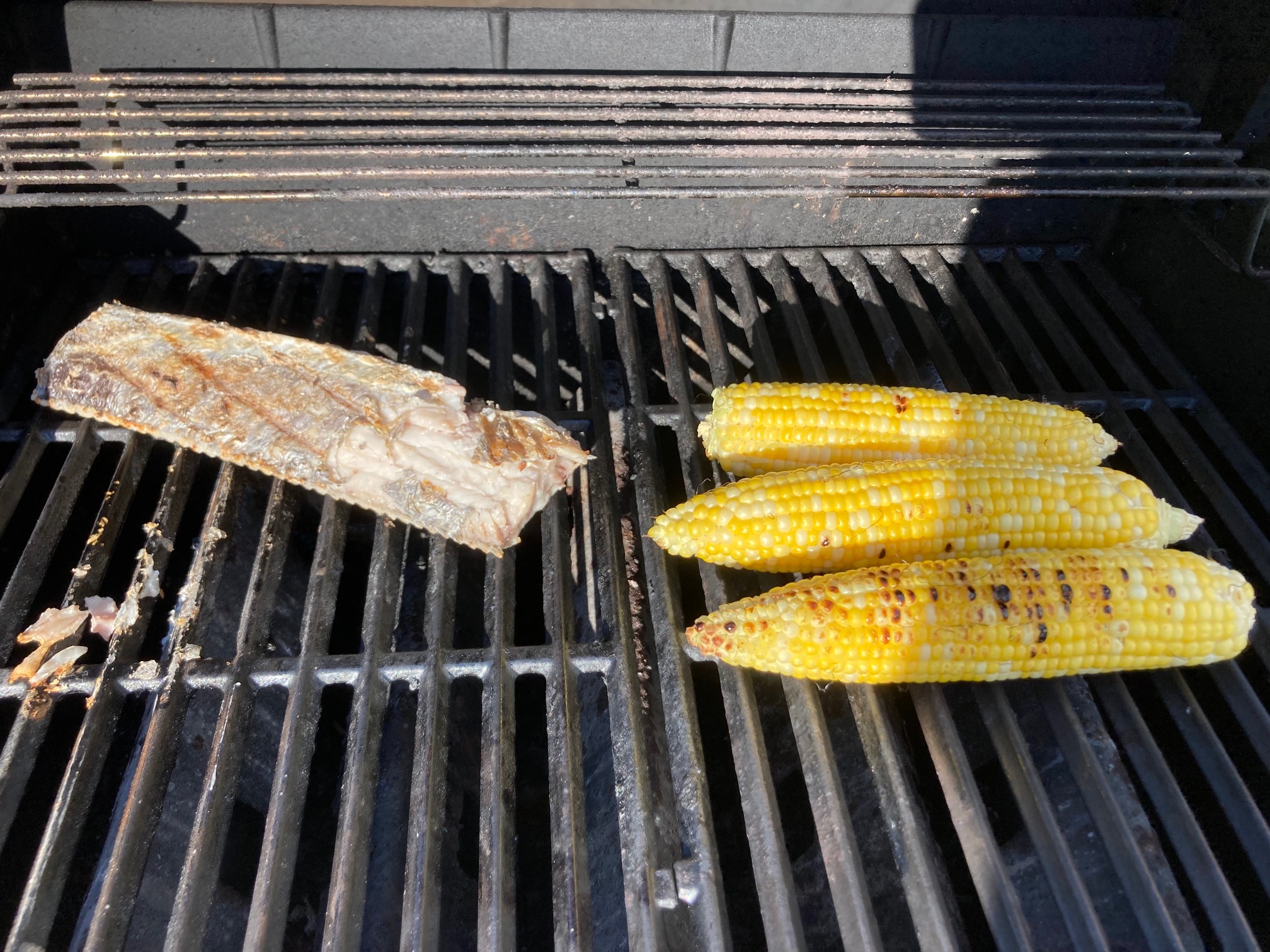 The ol’ fish ‘n’ corn meal.