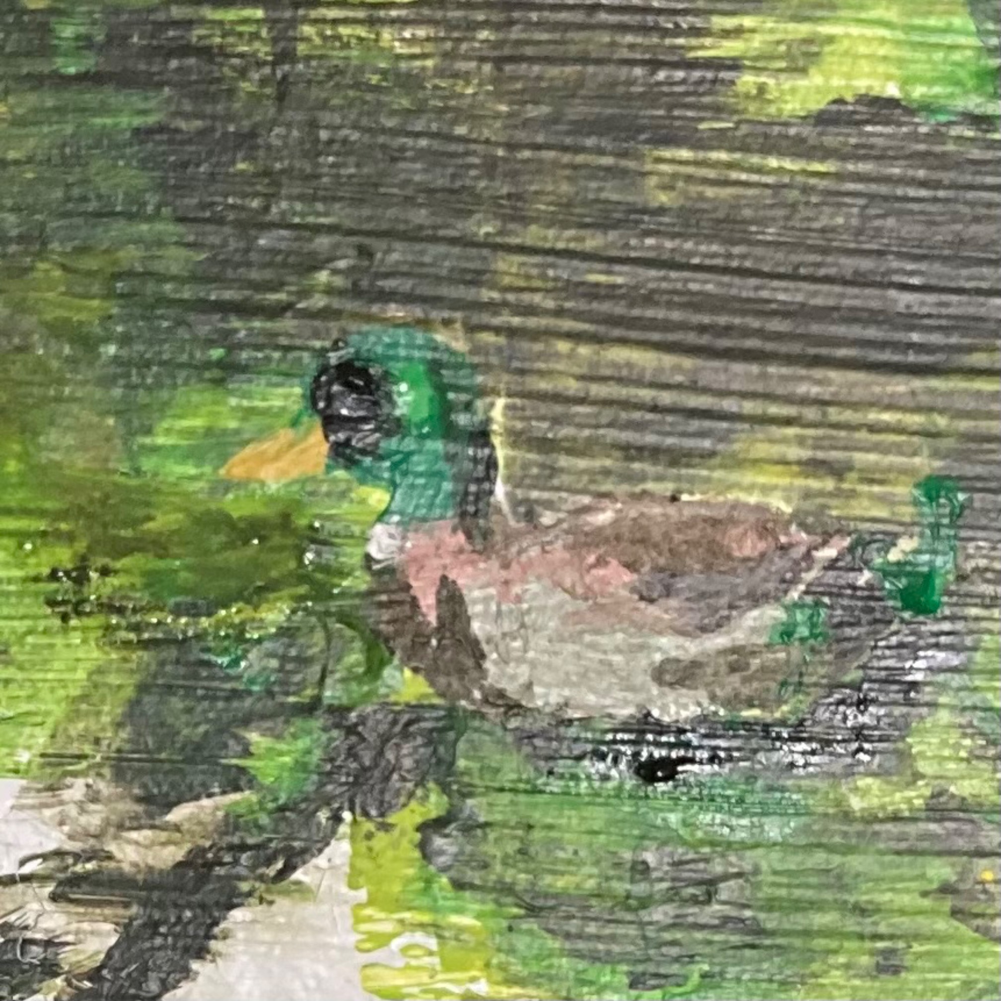 Duck painting without eye