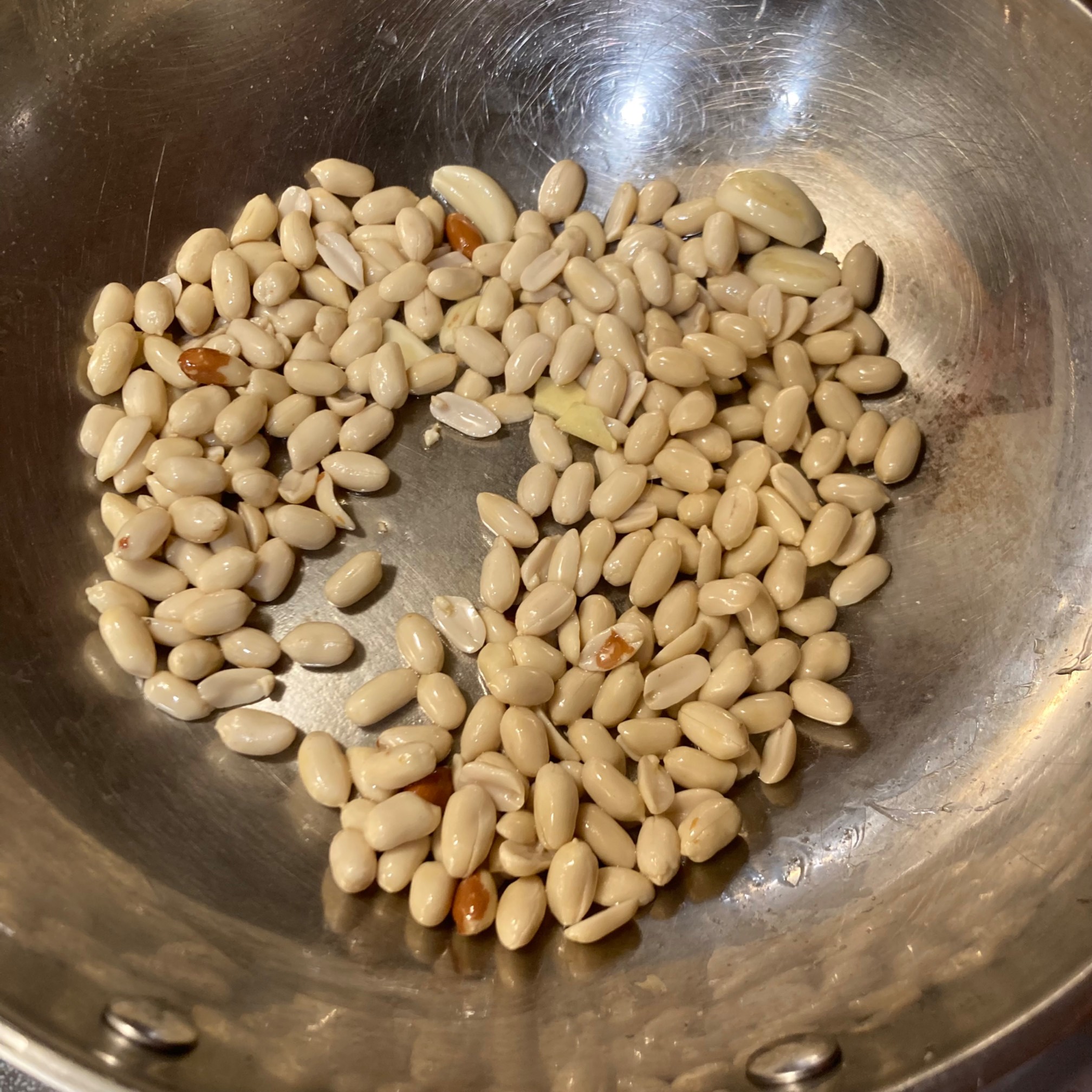 Peanuts in a wok