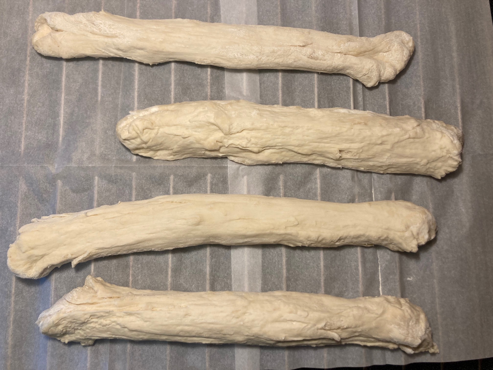 Stretched; unsure if I squished them too much while doing so. 