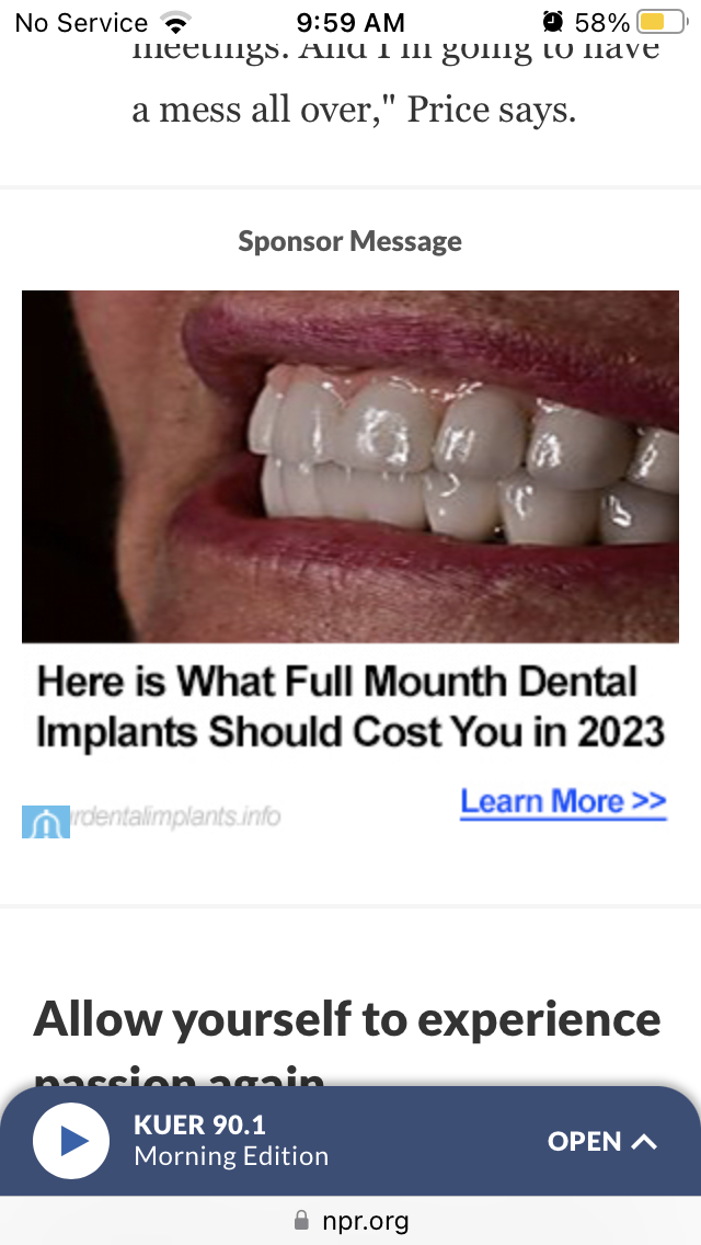 I’m always mildly jarred by looking at web pages on my phone outside of my home network, which block