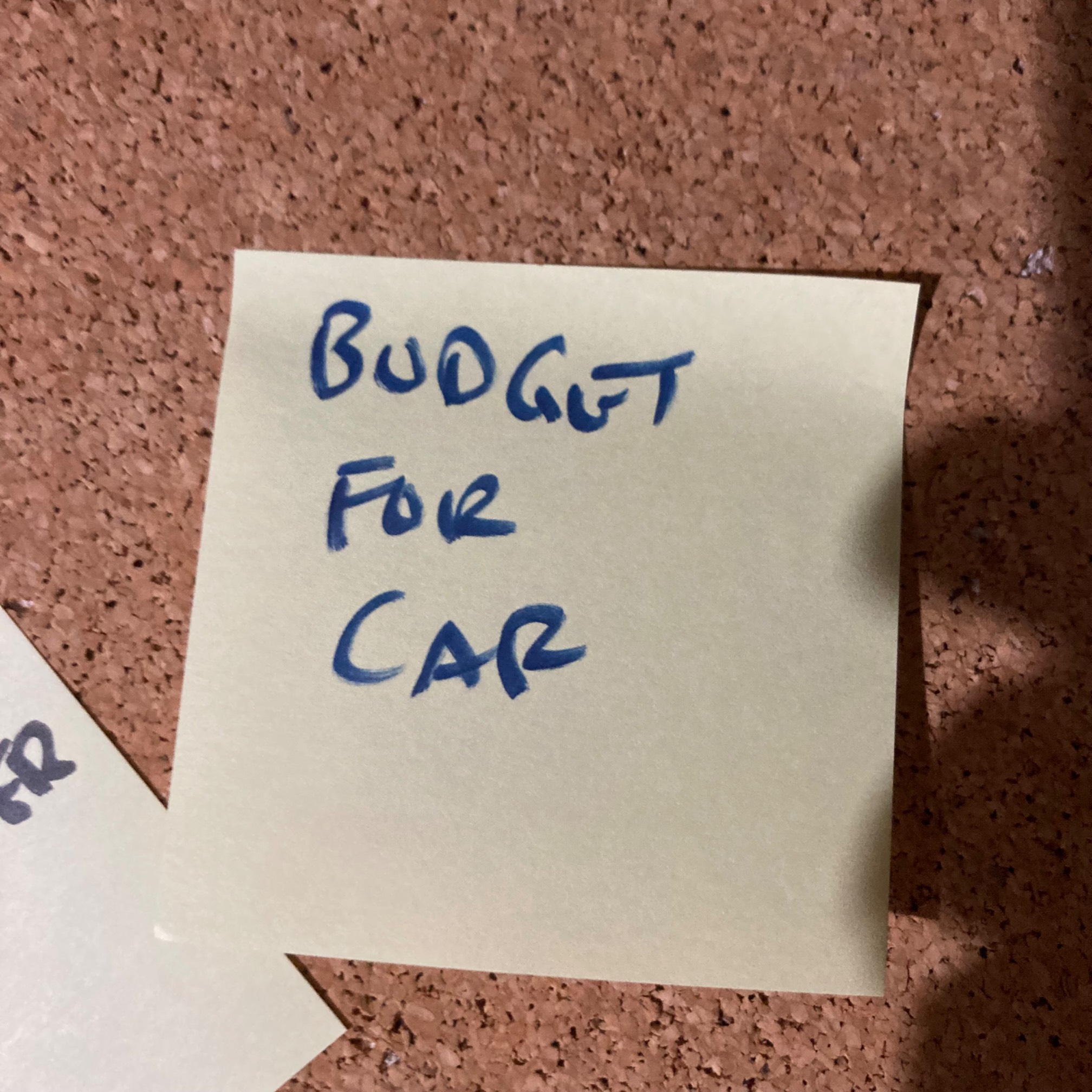 BUDGET FOR CAR